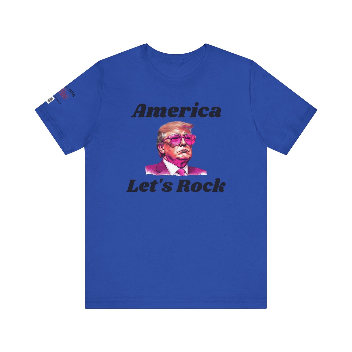AMERICA LET"S ROCK-MAGA Graphic Tee - Patriotic America First