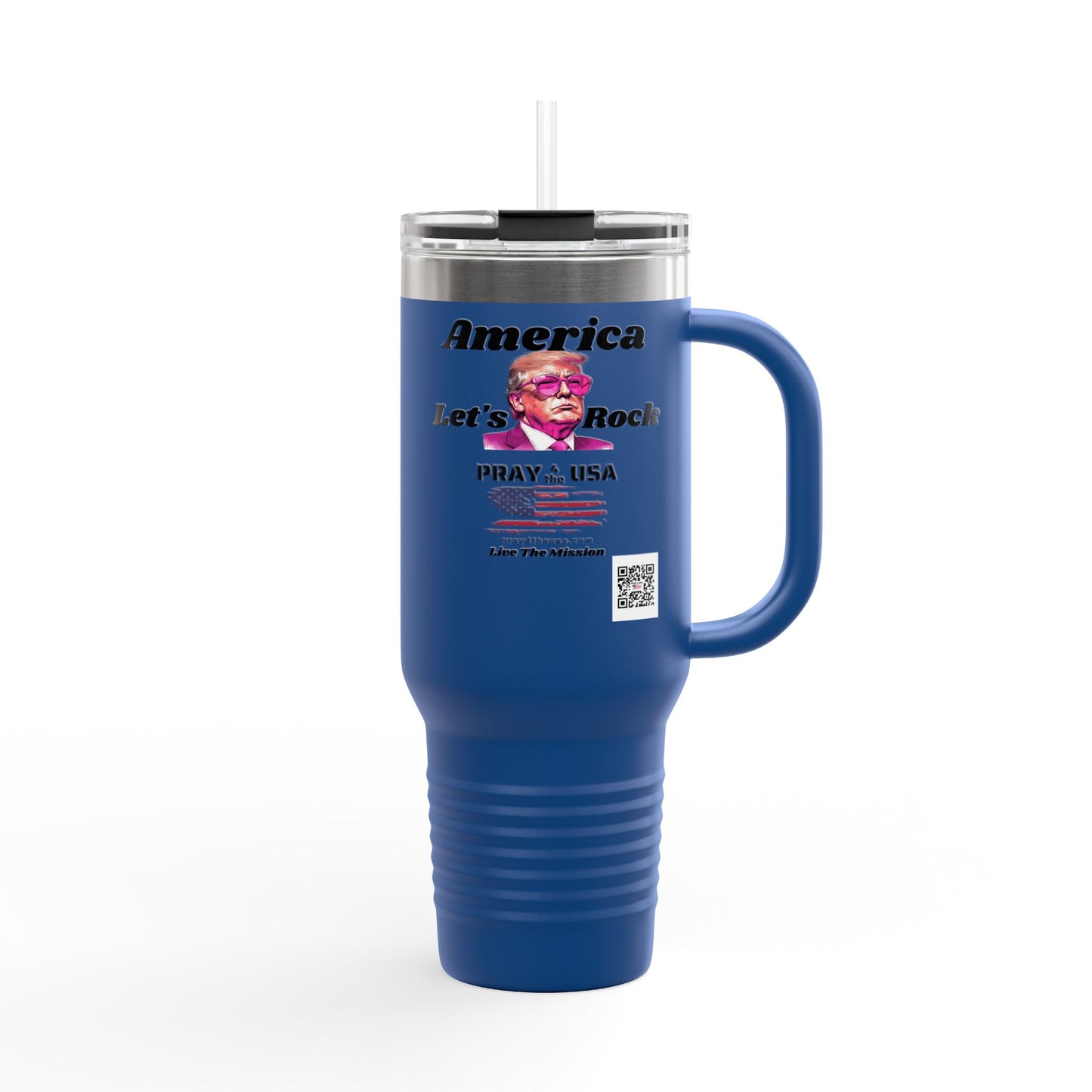 Trump America Let's Rock-40oz Patriotic Insulated Travel Mug