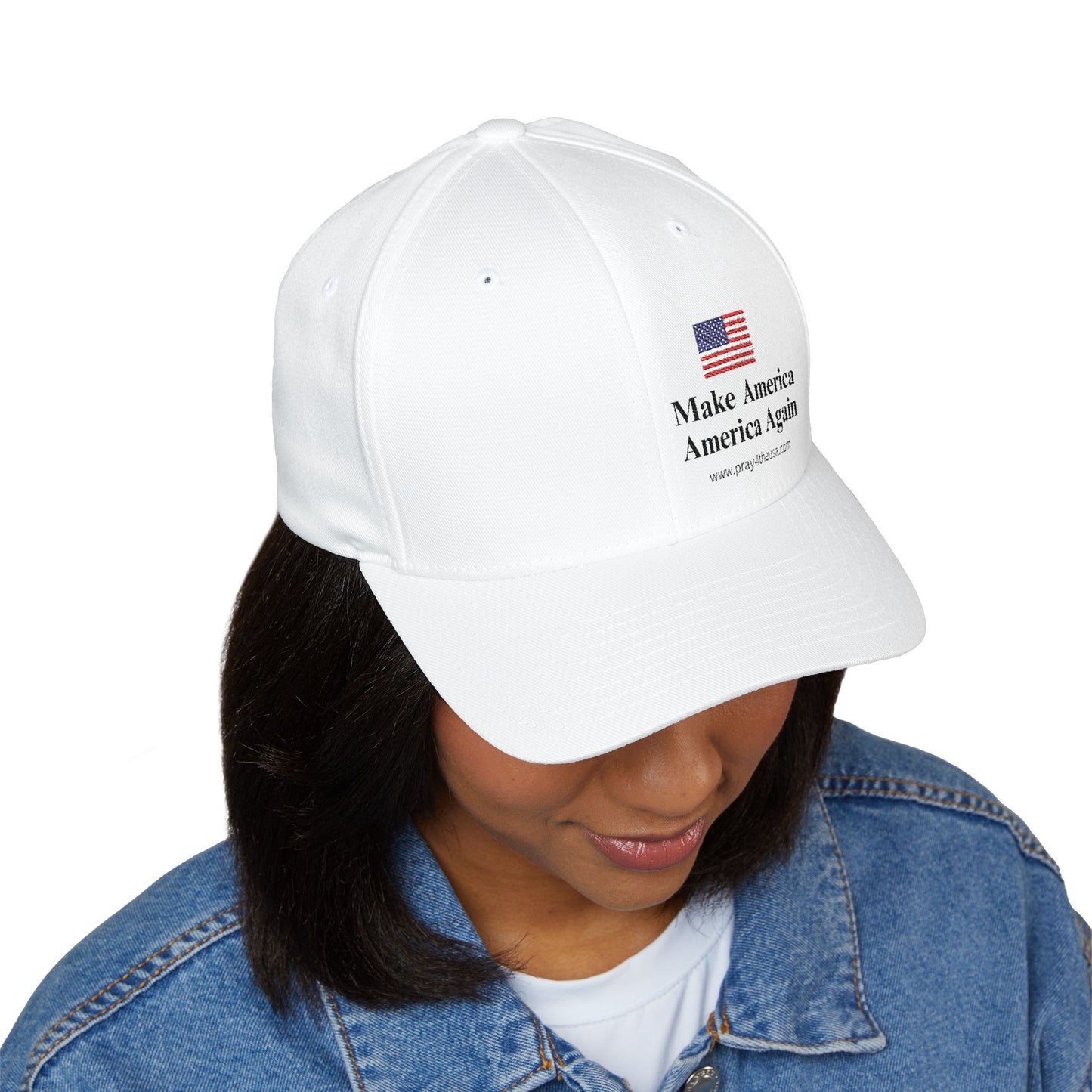 Embroidered Structured Cap - Make America America Again Baseball Hat