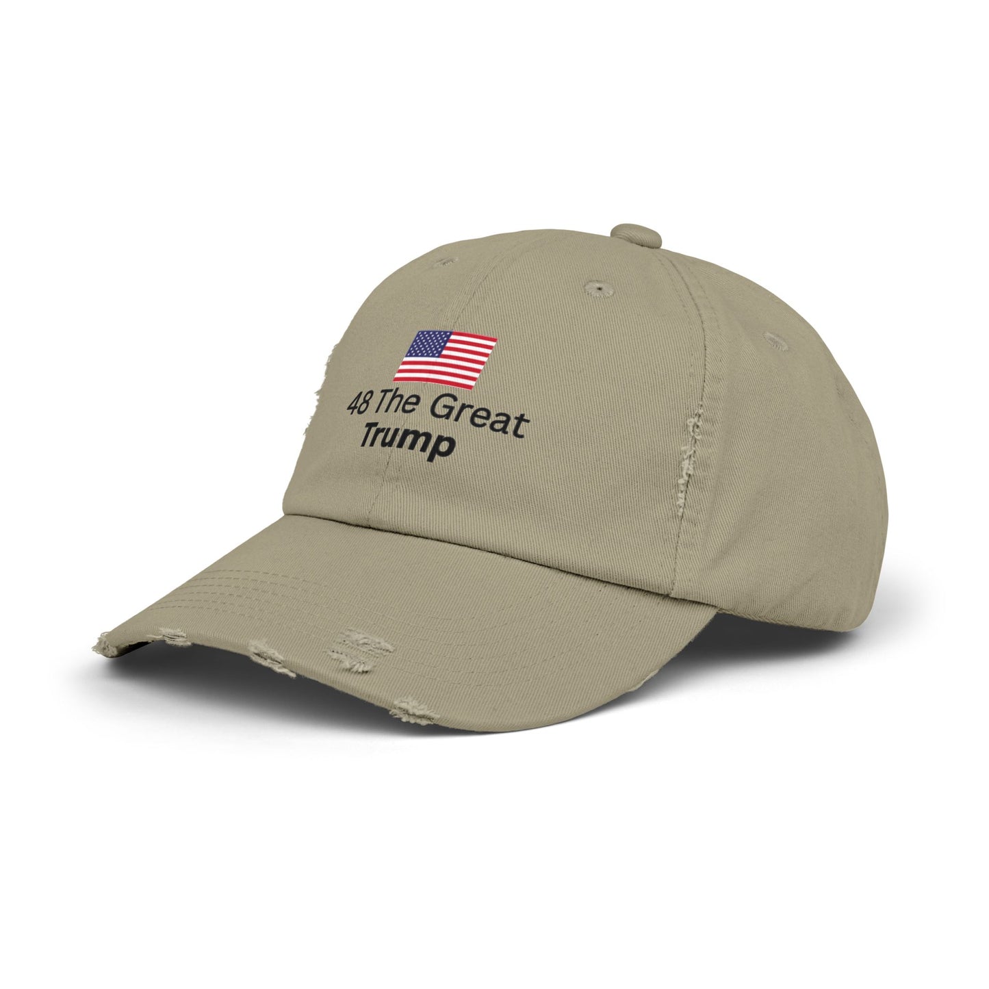 Cap - 48 The Great Trump with American Flag Distressed Unisex