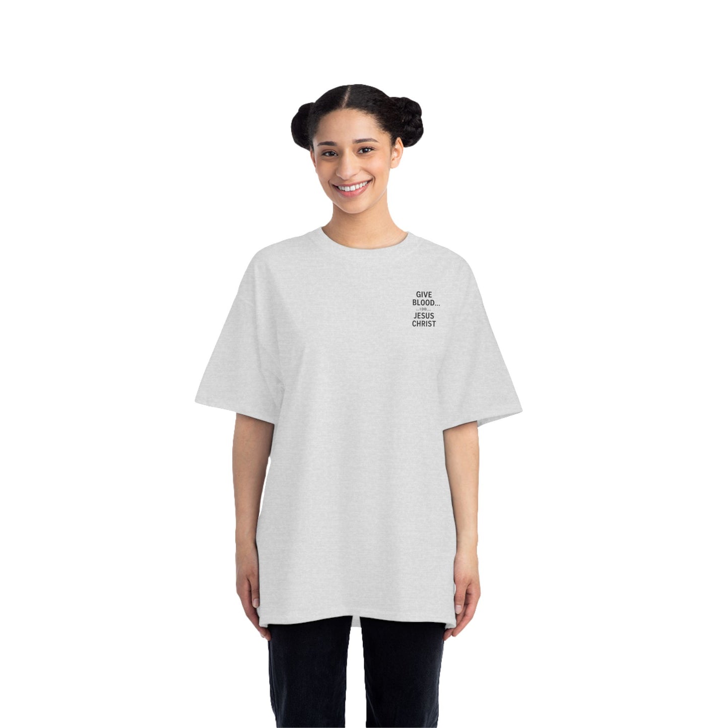 Christian Faith Short-Sleeve T-Shirt - Jesus Gave All Give Blood