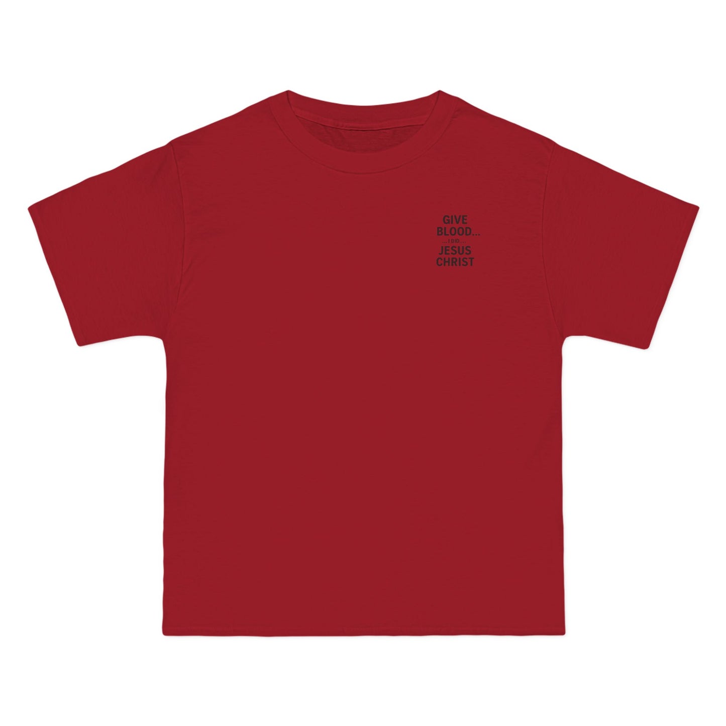 Christian Faith Short-Sleeve T-Shirt - Jesus Gave All Give Blood
