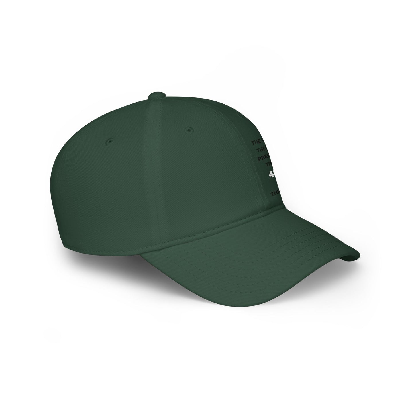 Red Low Profile Baseball Cap - The Art of The Deal, President Trump 48th Third Term