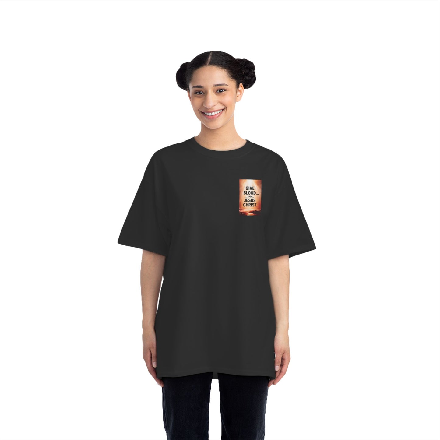 Christian T-Shirt - Give Blood, I did, Jesus Christ - Short-Sleeve