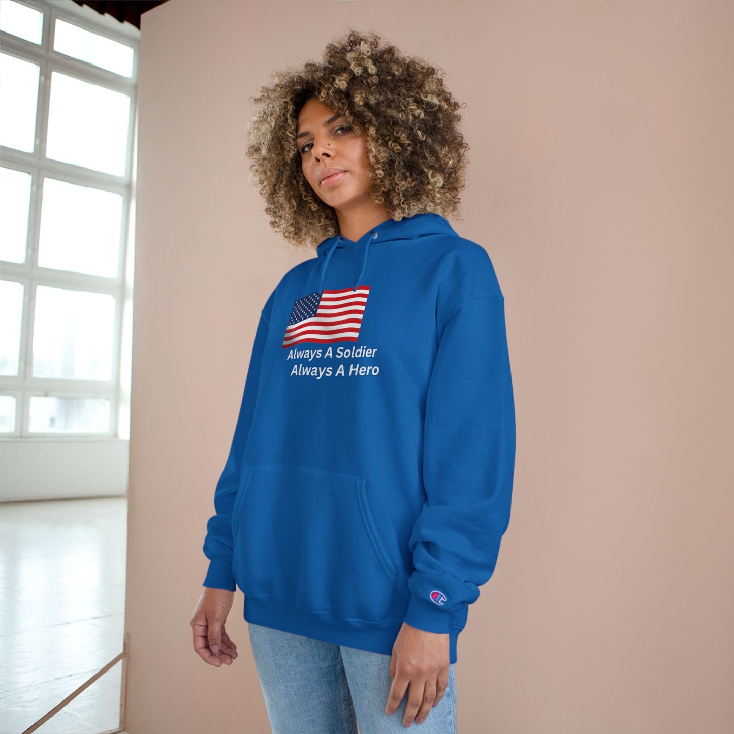 Patriotic Hoodie - Always A Soldier, Always A Hero
