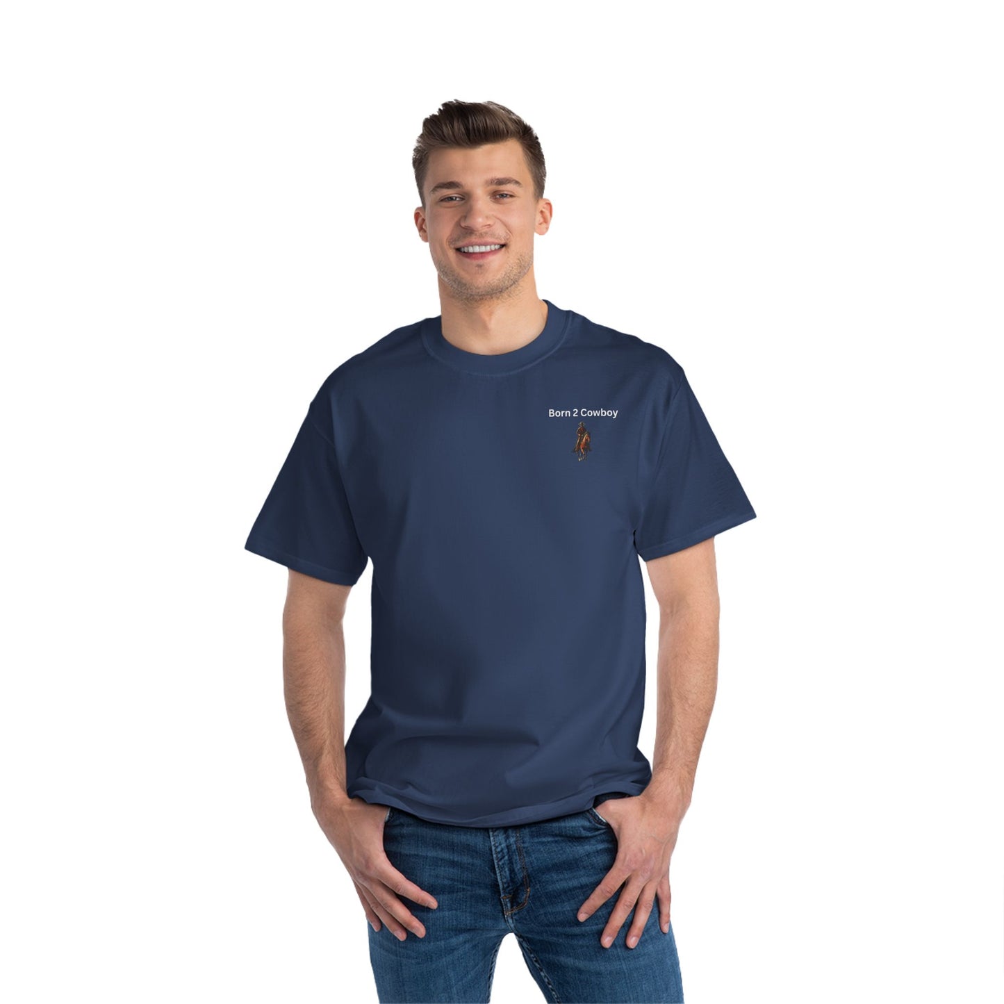Western Graphic T-Shirt - 'Born 2 Cowboy'