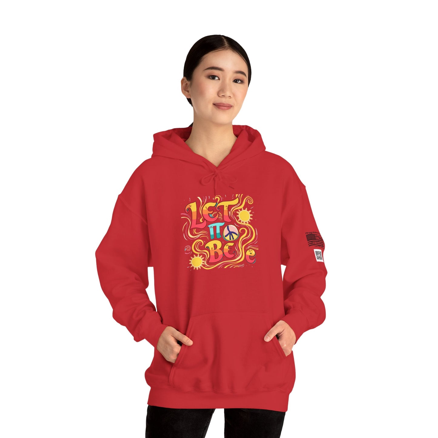 Peaceful Let It Be Hoodie, Sweatshirt, Cozy Loungewear, Gift for Friends, Relaxed Style, Inspirational Clothing, Casual Hoodie