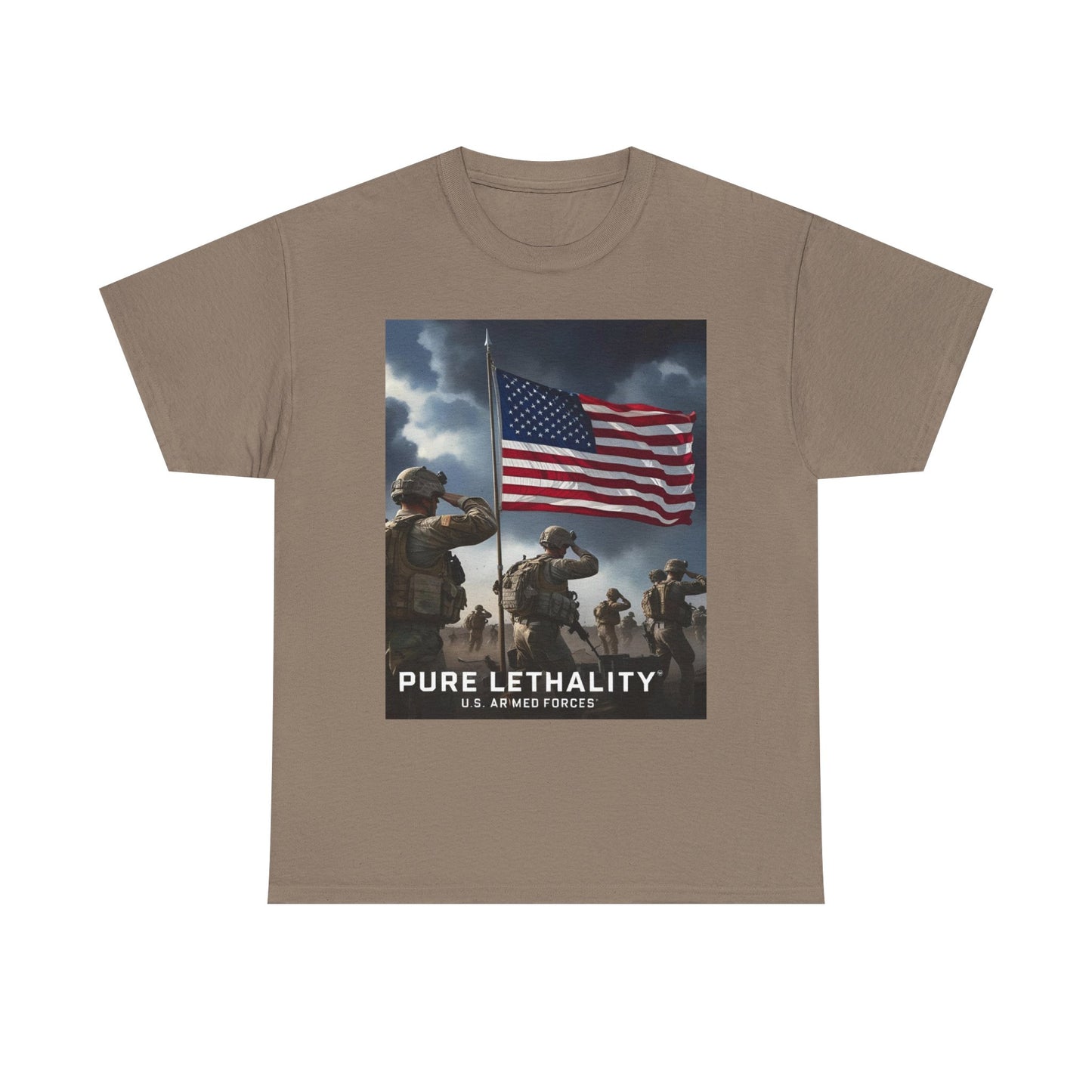Unisex Heavy Cotton Tee - Pure Lethality U.S. Armed Forces Graphic Tee