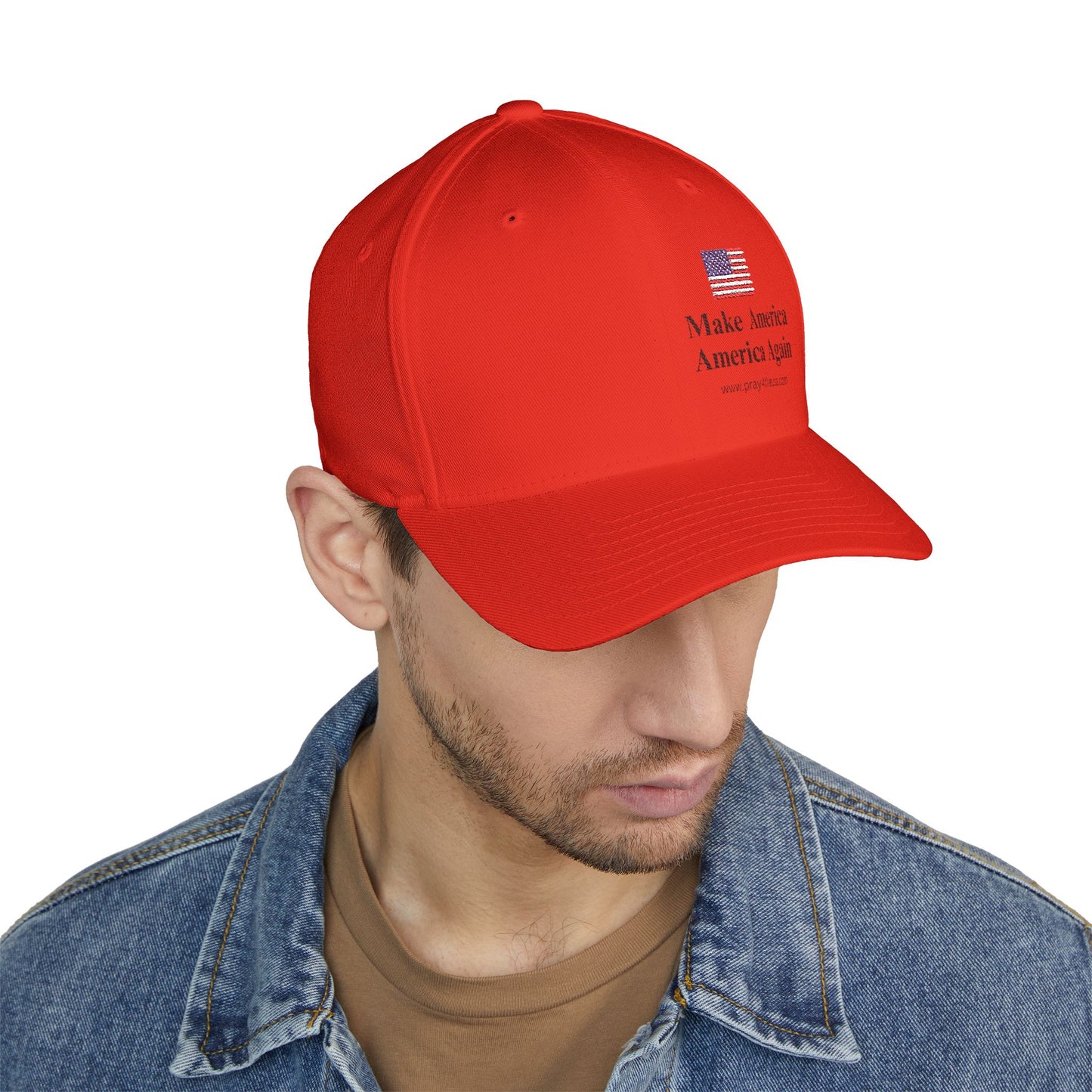 Embroidered Structured Cap - Make America America Again Baseball Hat