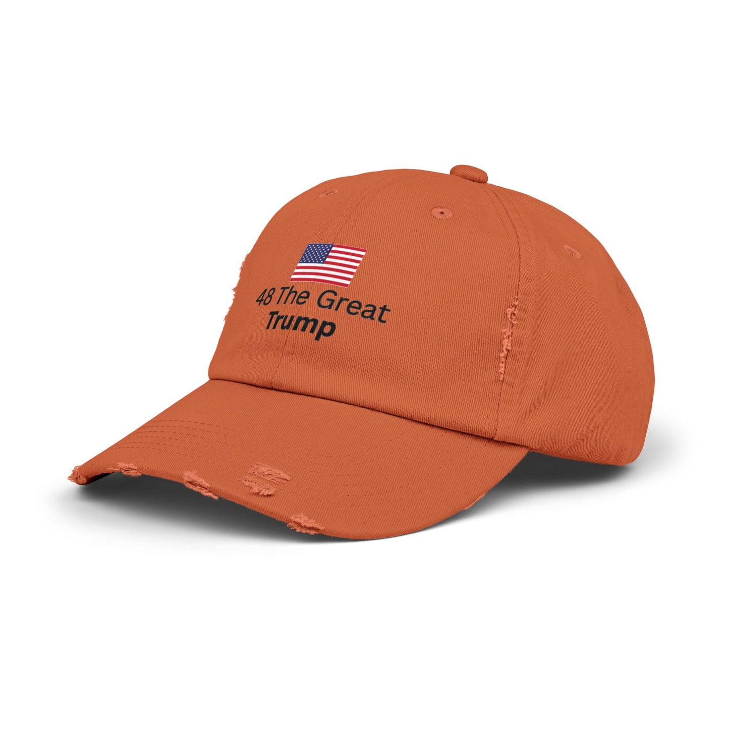 Cap - 48 The Great Trump with American Flag Distressed Unisex