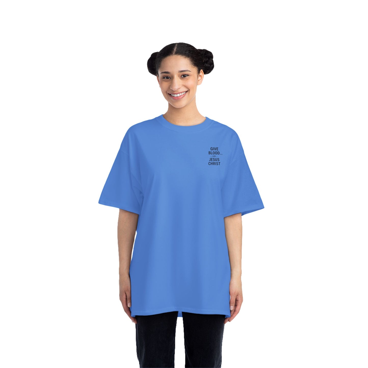 Christian Faith Short-Sleeve T-Shirt - Jesus Gave All Give Blood