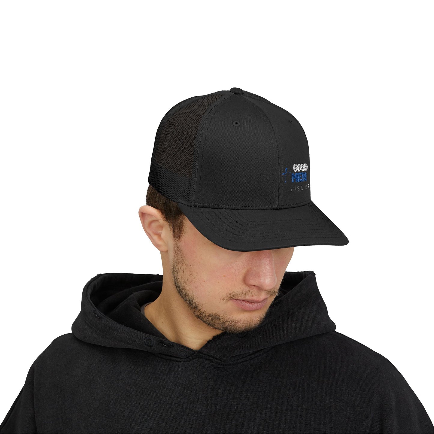 Snapback Trucker Cap - Good Men Rise Up Design