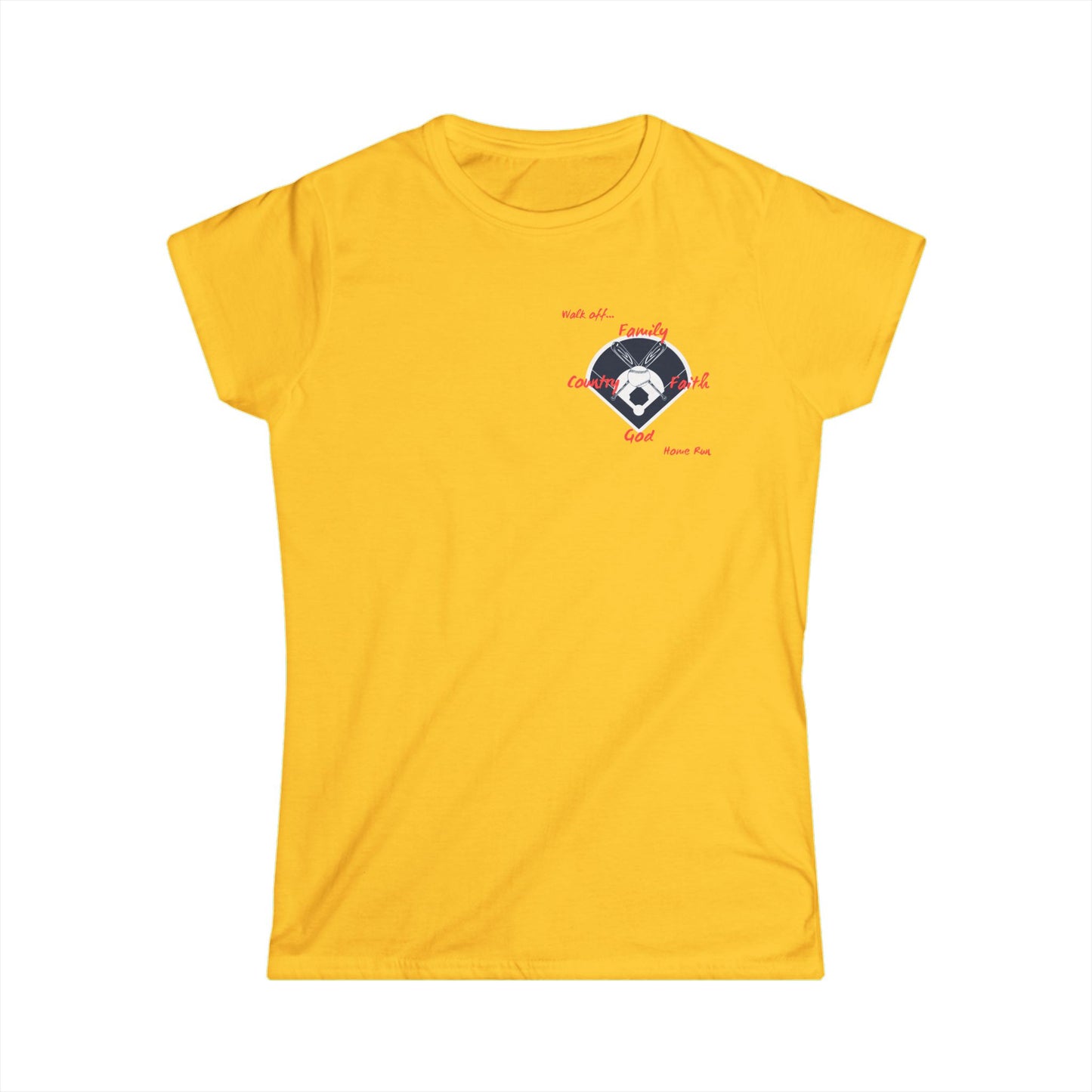 Baseball Women's Tee - Inspirational Family Love Design faith