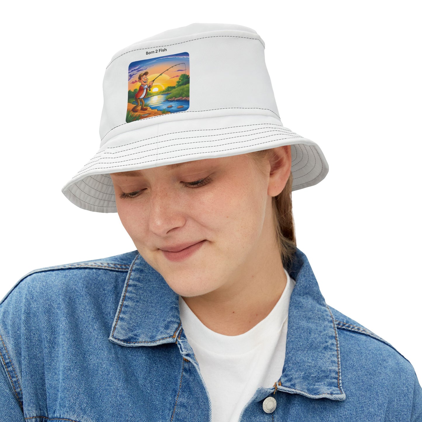 Bucket Hat - Born 2 Fish Outdoor Fishing Gear for Anglers