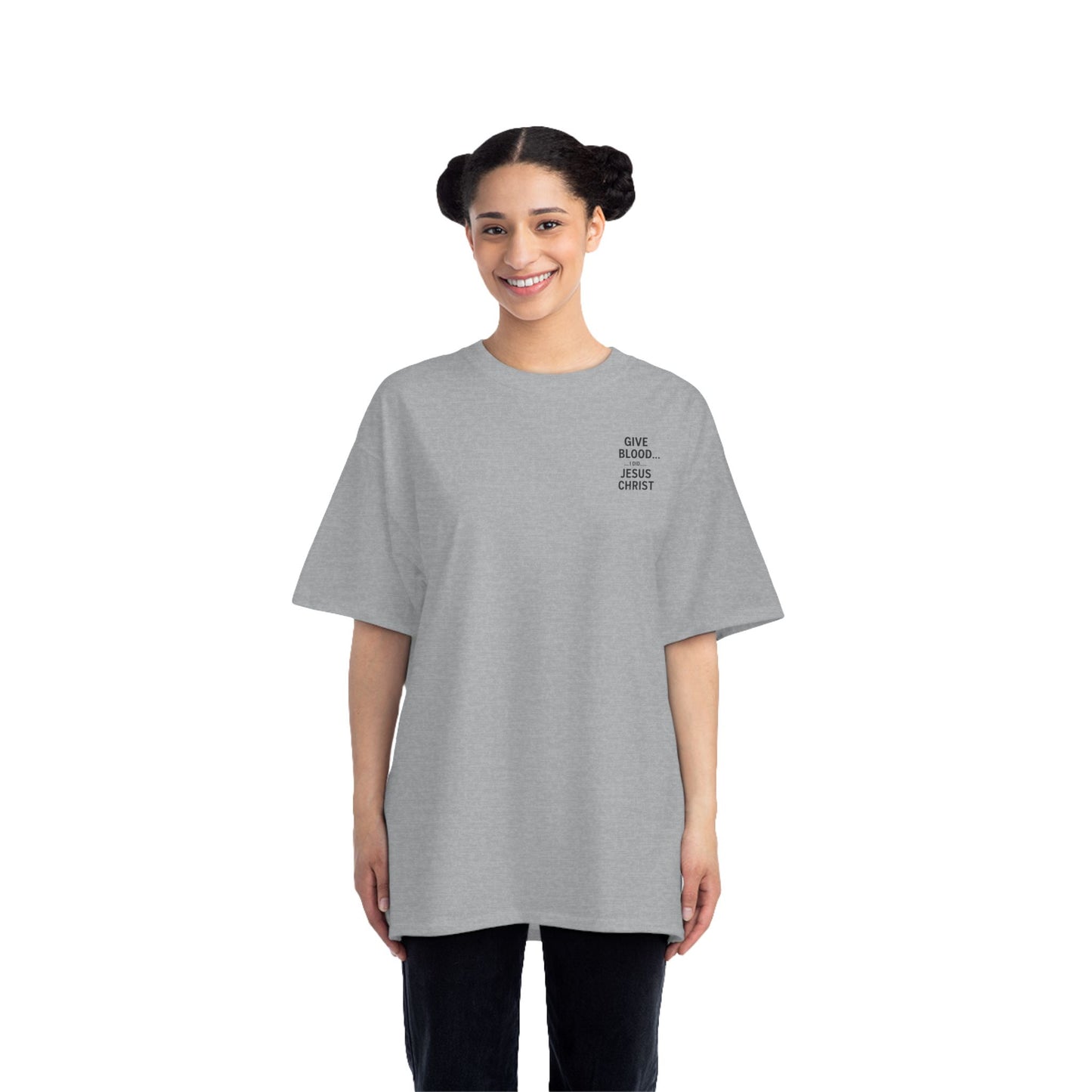 Christian Faith Short-Sleeve T-Shirt - Jesus Gave All Give Blood