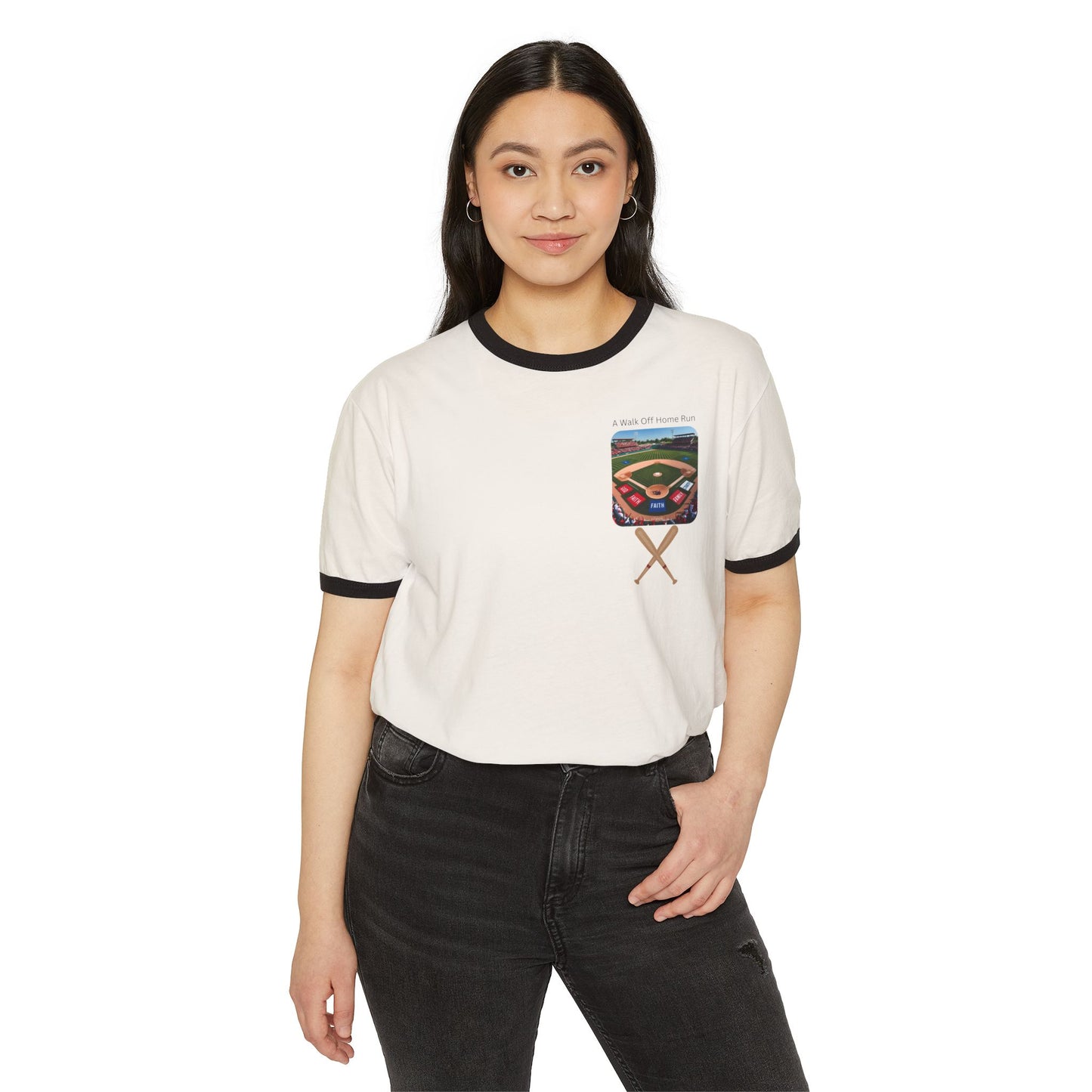 Faith Based Vintage Baseball Unisex Ringer T-Shirt - Perfect for Sports Fans