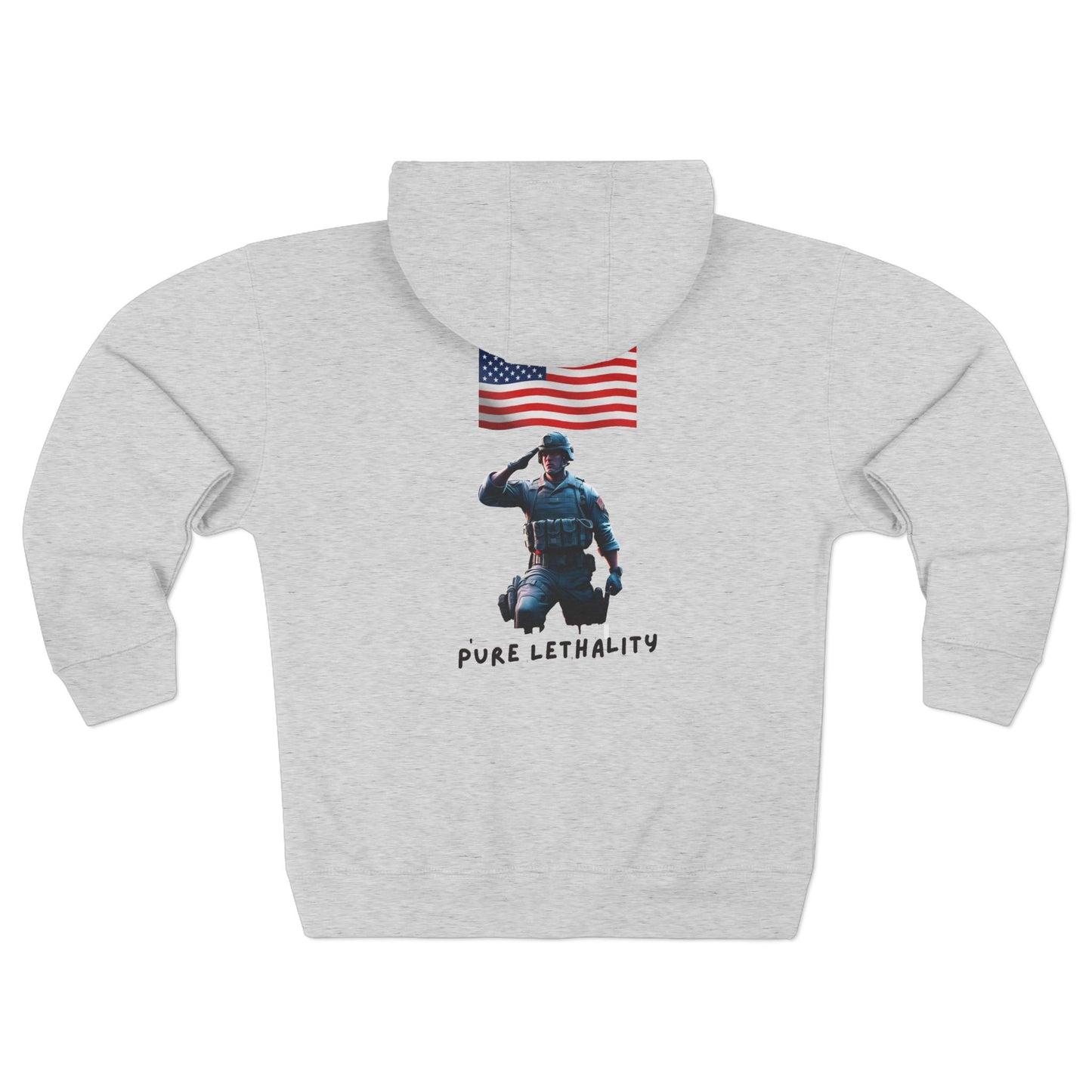 American Flag Zip Hoodie - Pure Lethality Design