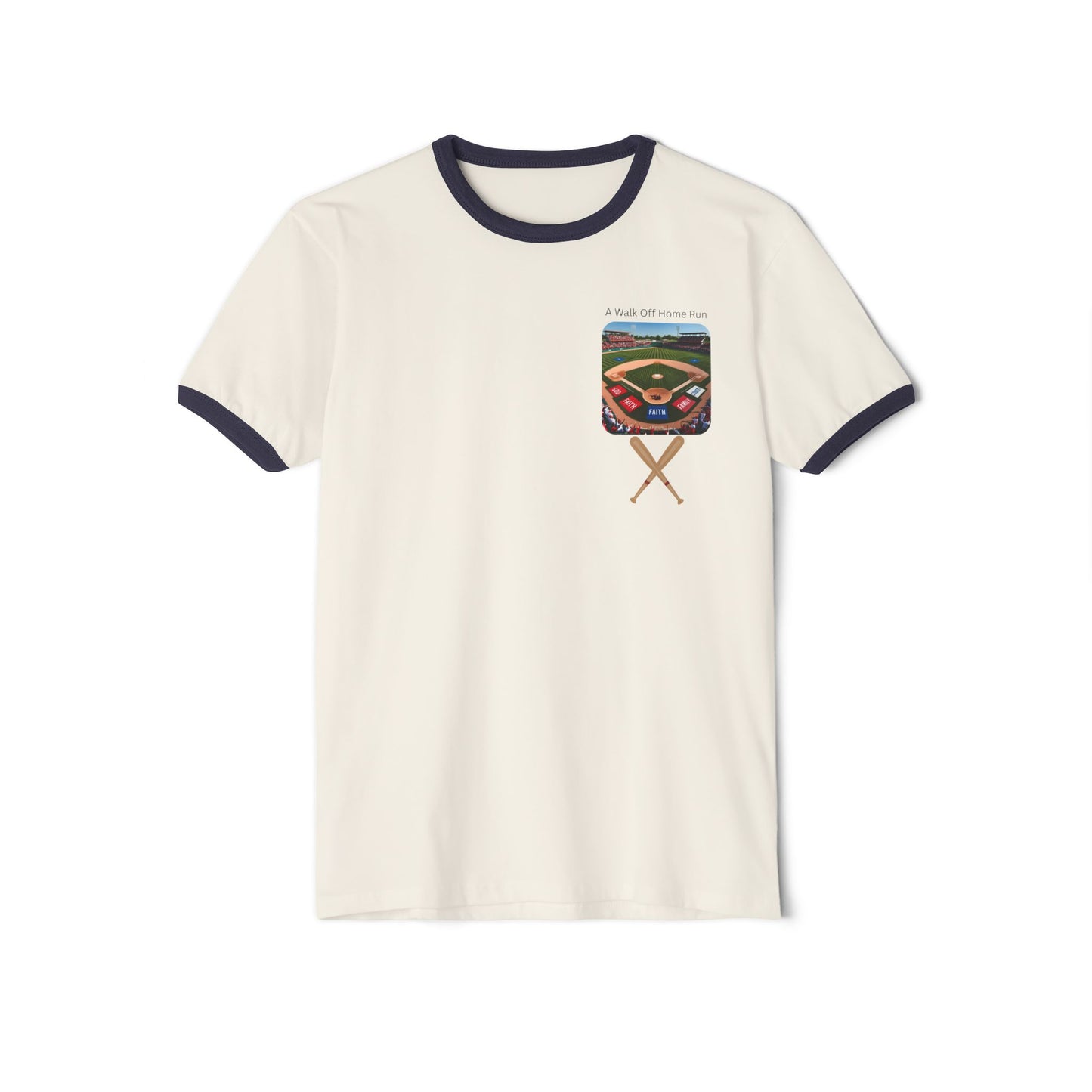 Faith Based Vintage Baseball Unisex Ringer T-Shirt - Perfect for Sports Fans