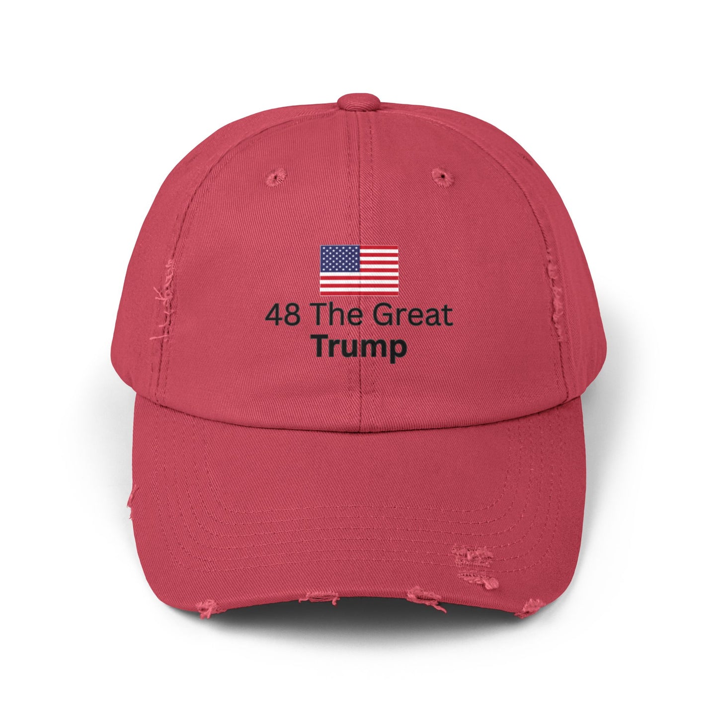 Cap - 48 The Great Trump with American Flag Distressed Unisex