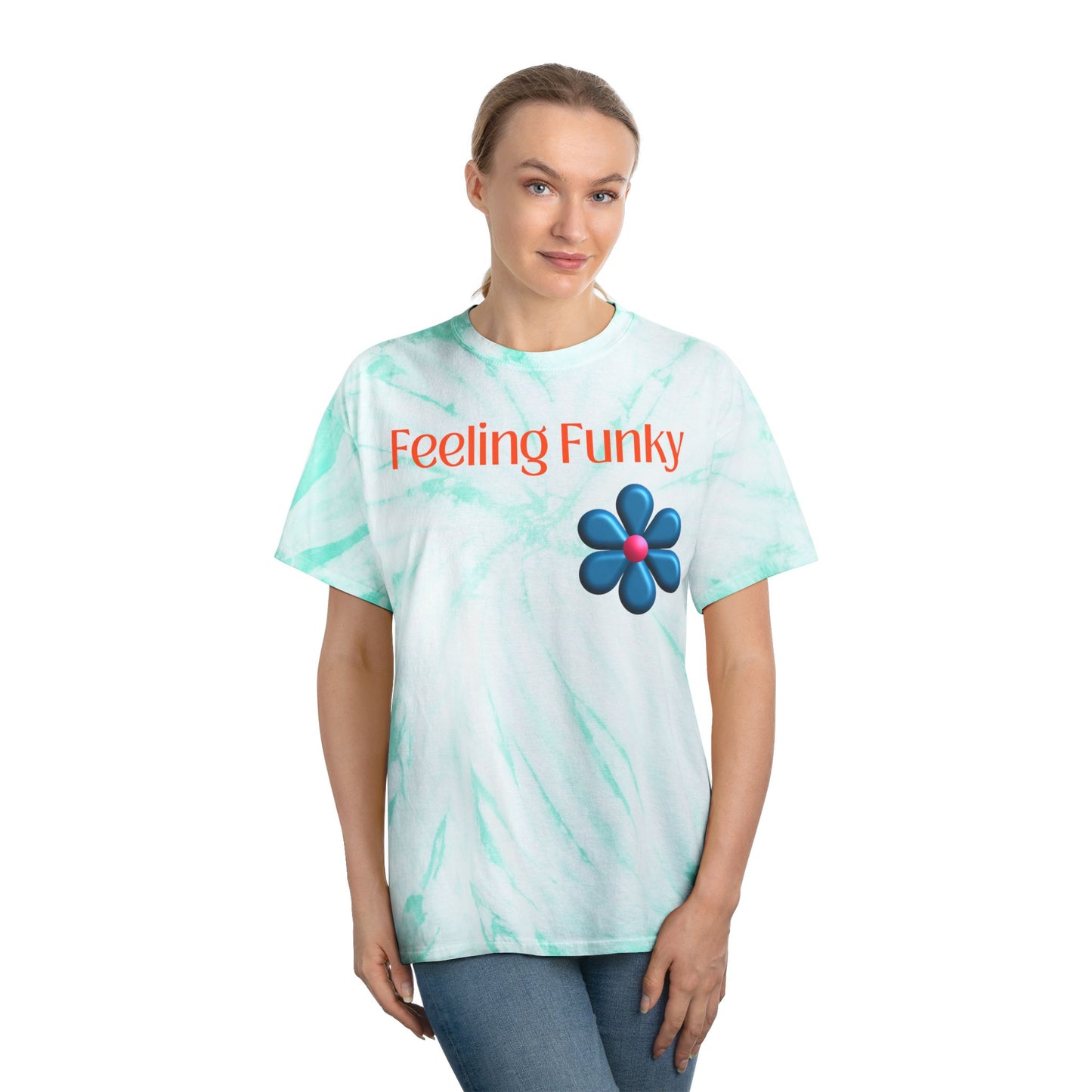 Tie-Dye Tee, Vibrant Yellow Blossom Shirt