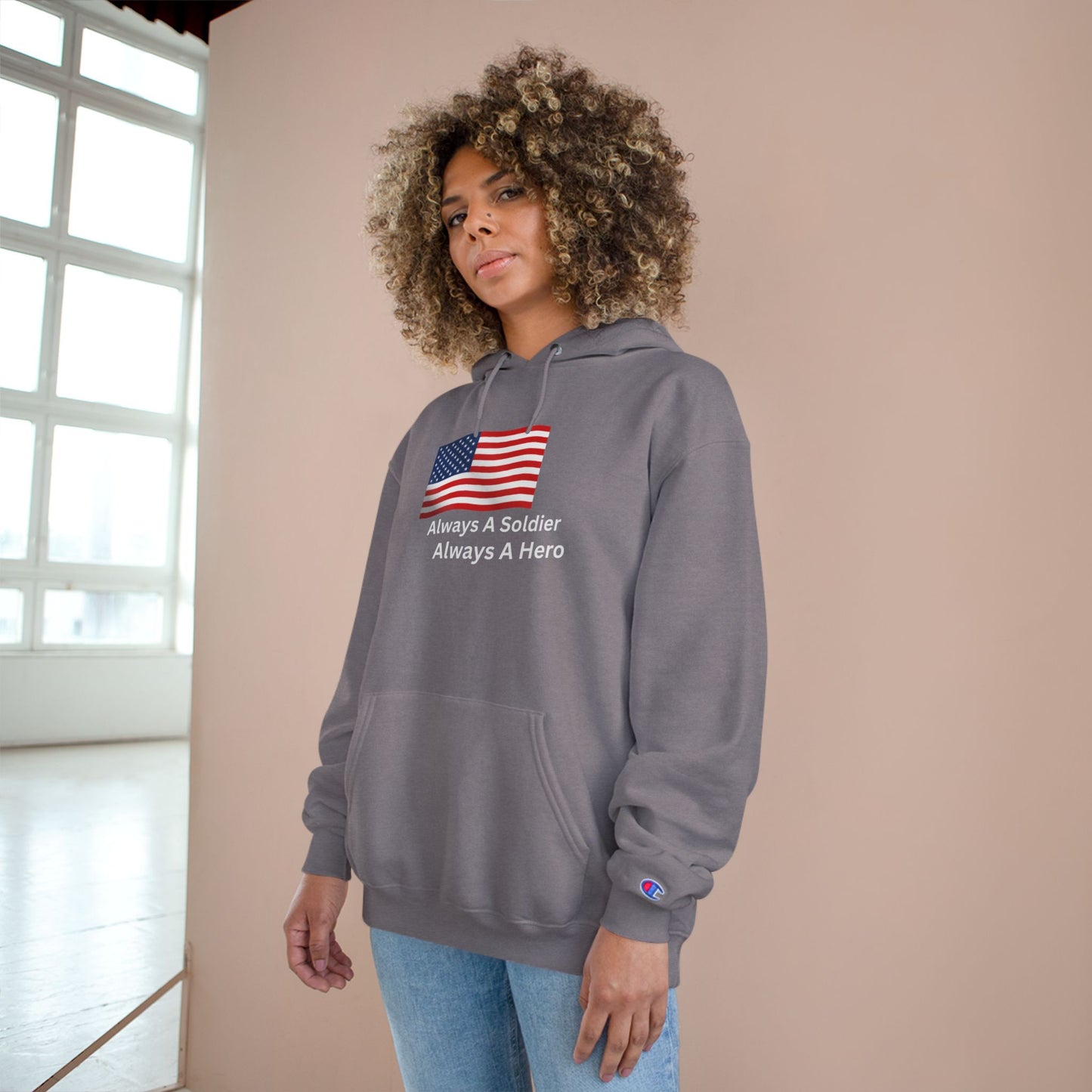 Patriotic Hoodie - Always A Soldier, Always A Hero