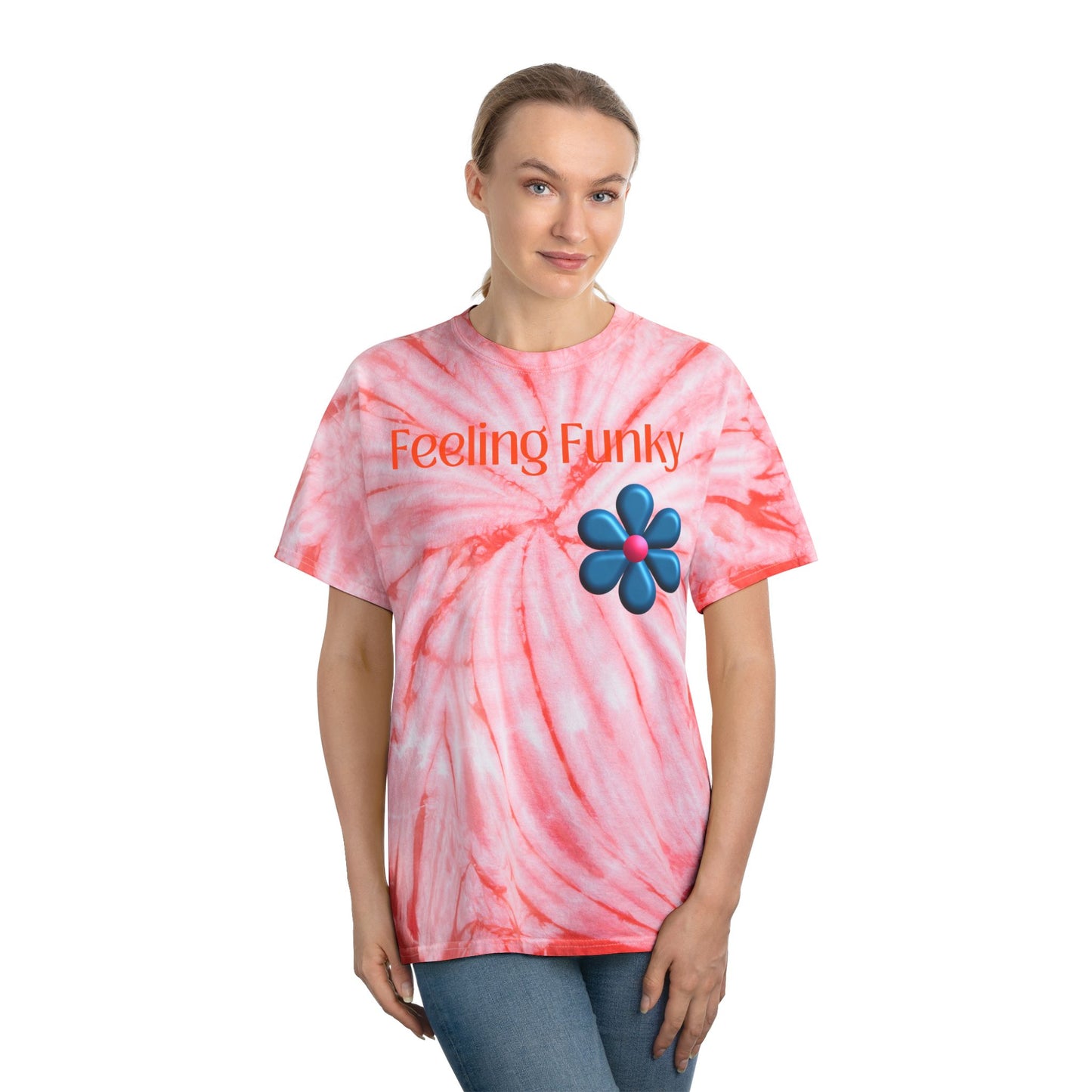 Tie-Dye Tee, Vibrant Yellow Blossom Shirt