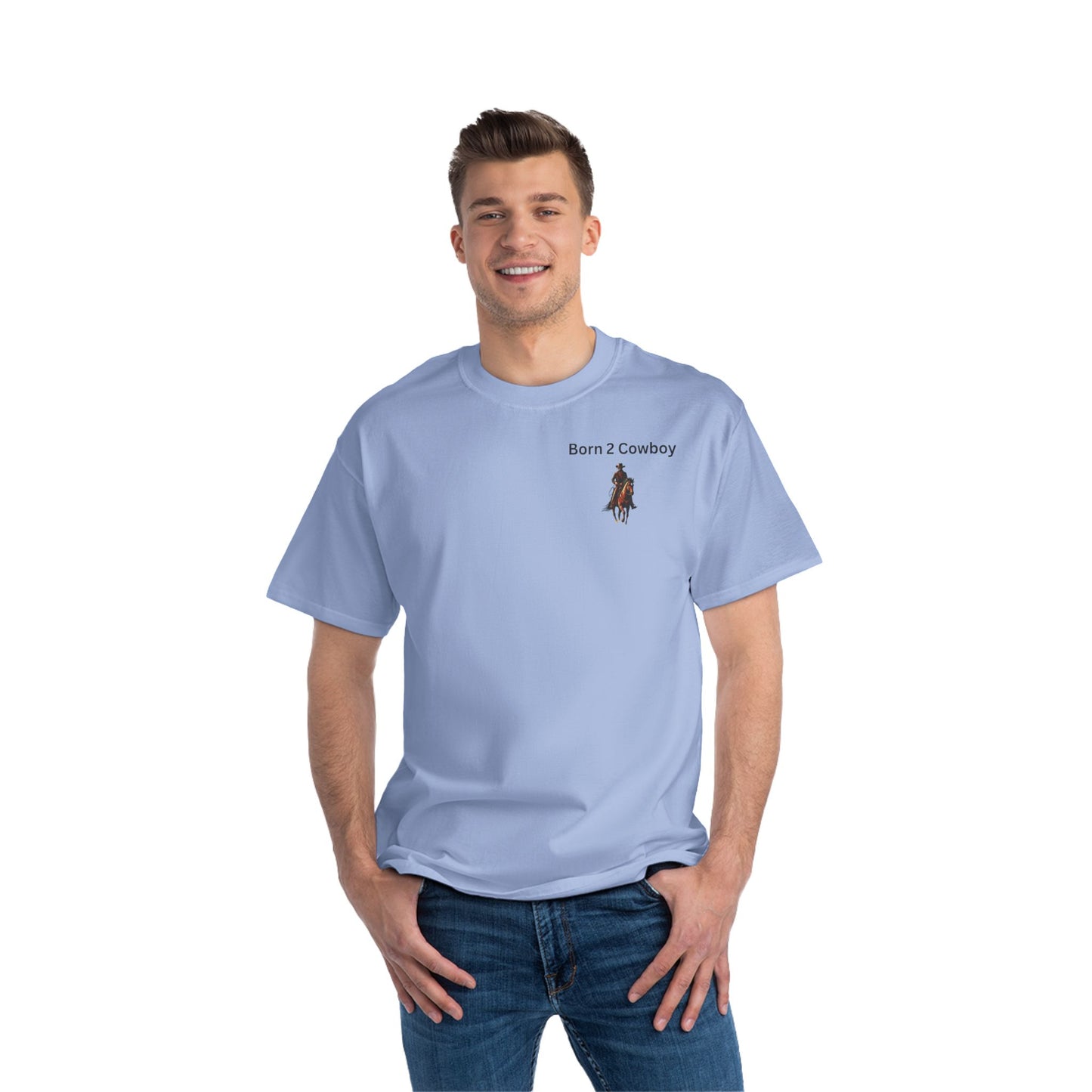Born 2 Cowboy Short-Sleeve T-Shirt - Western Lifestyle Tee for Rodeo Fans