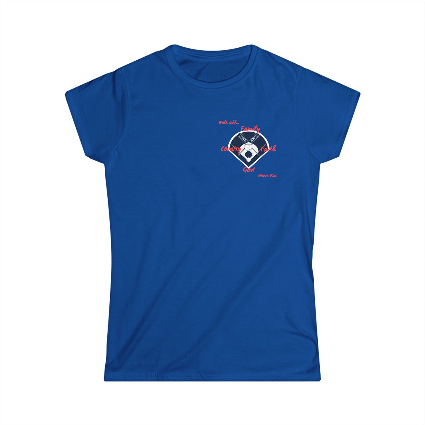 Baseball Women's Tee - Inspirational Family Love Design faith