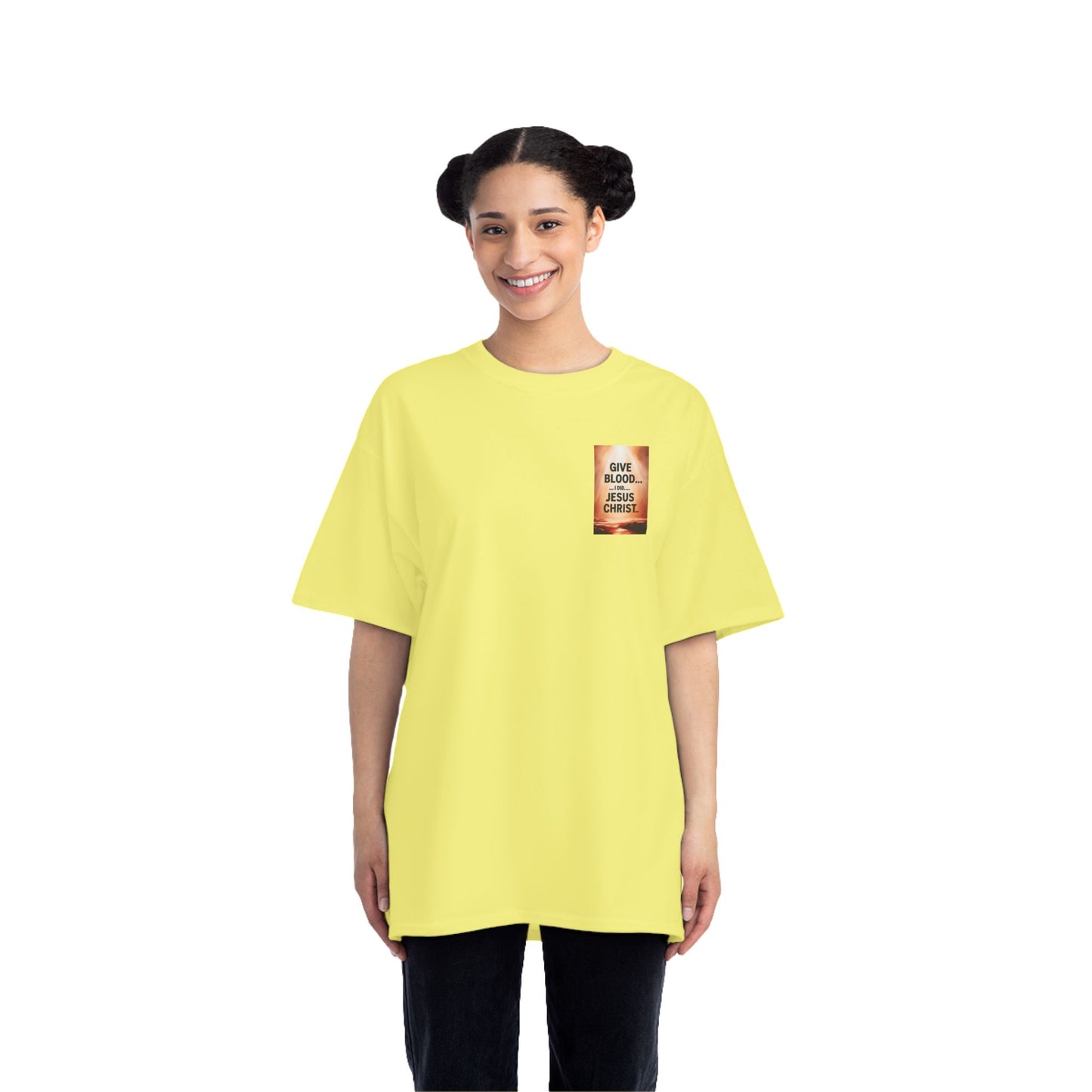 Christian T-Shirt - Give Blood, I did, Jesus Christ - Short-Sleeve