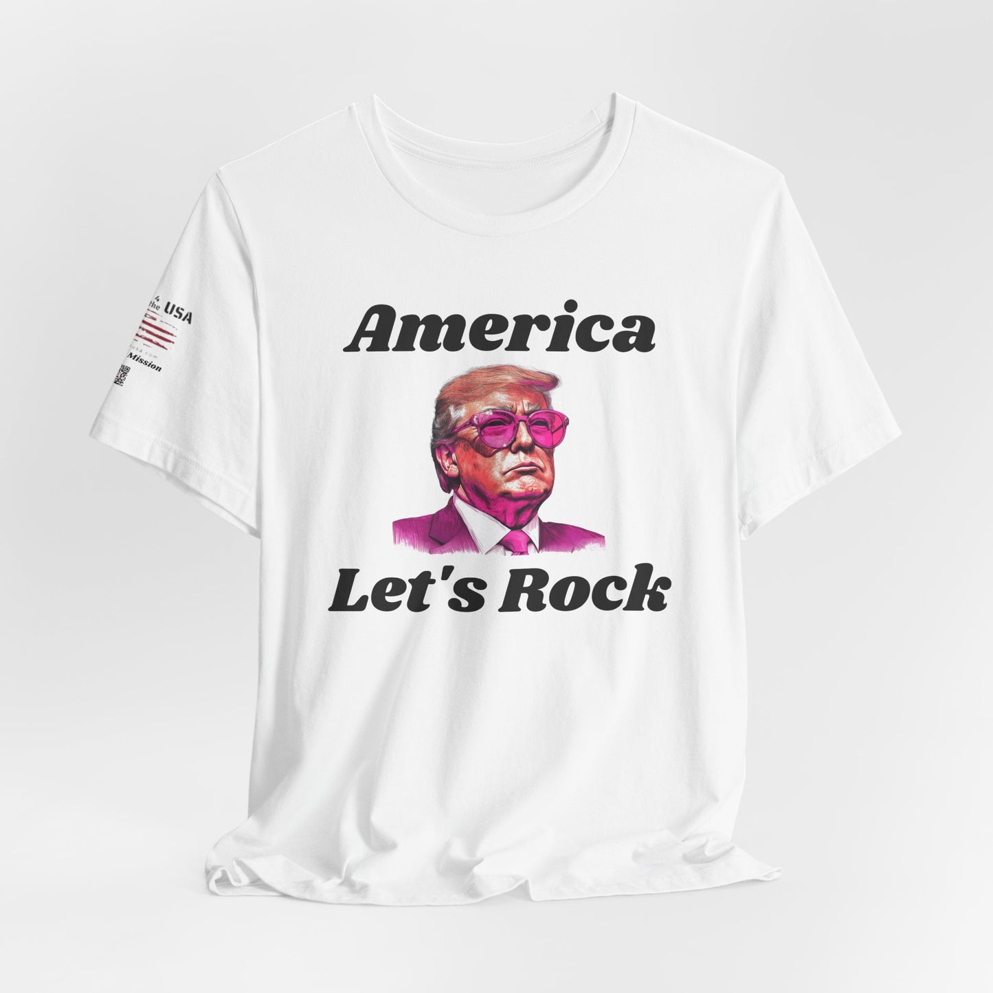 AMERICA LET"S ROCK-MAGA Graphic Tee - Patriotic America First