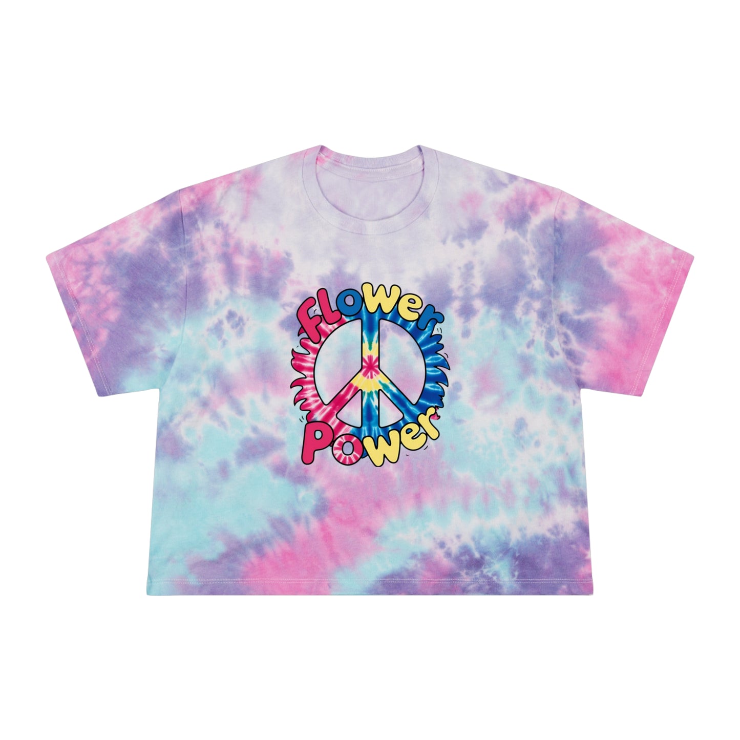 Flower Power Tie-Dye Crop Tee
