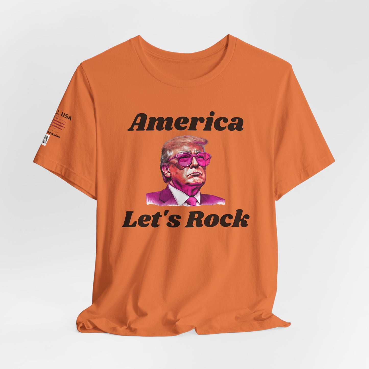 AMERICA LET"S ROCK-MAGA Graphic Tee - Patriotic America First