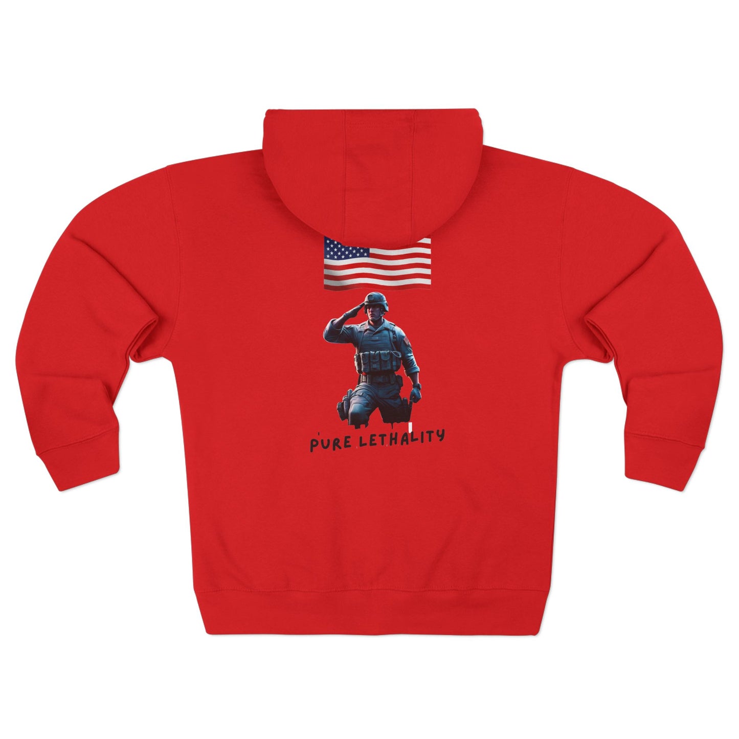 American Flag Zip Hoodie - Pure Lethality Design