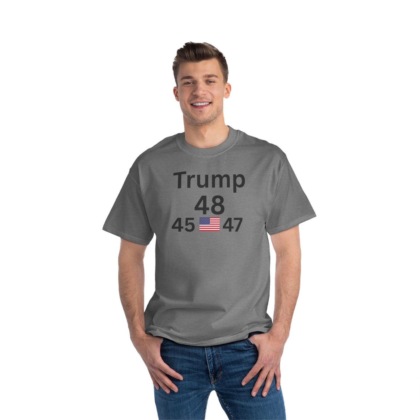 Short-Sleeve T-Shirt - Trump 48 Keep America Great Freedom Design