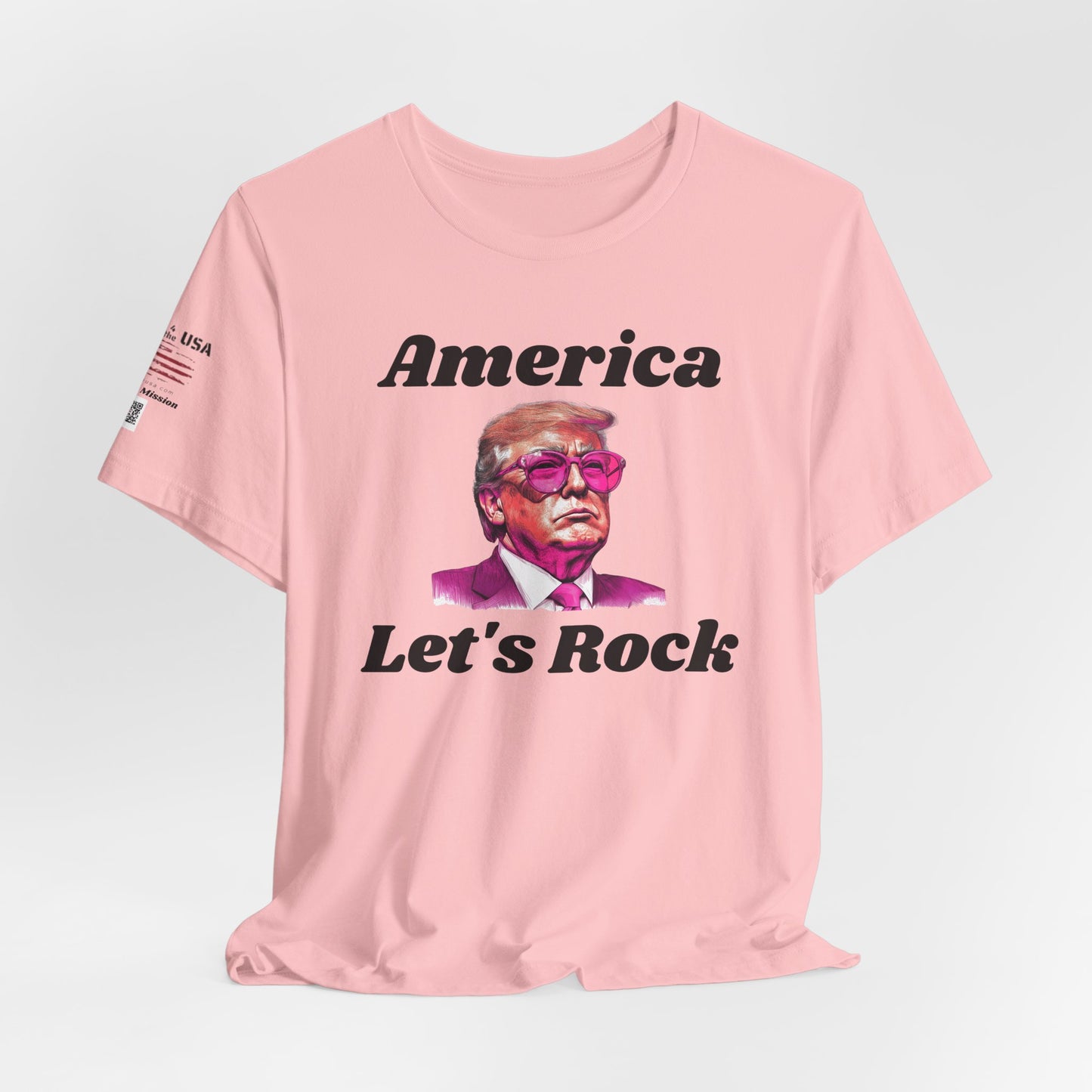 AMERICA LET"S ROCK-MAGA Graphic Tee - Patriotic America First