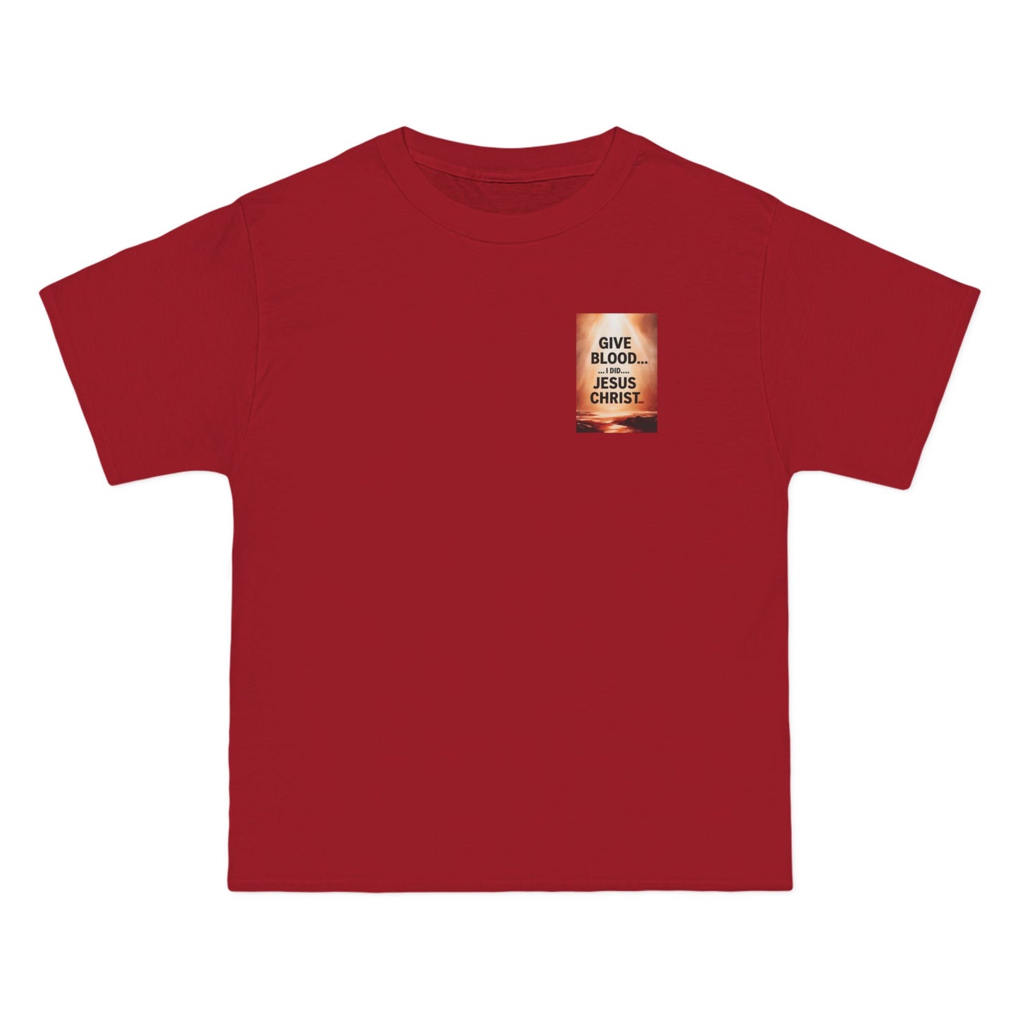 Christian T-Shirt - Give Blood, I did, Jesus Christ - Short-Sleeve