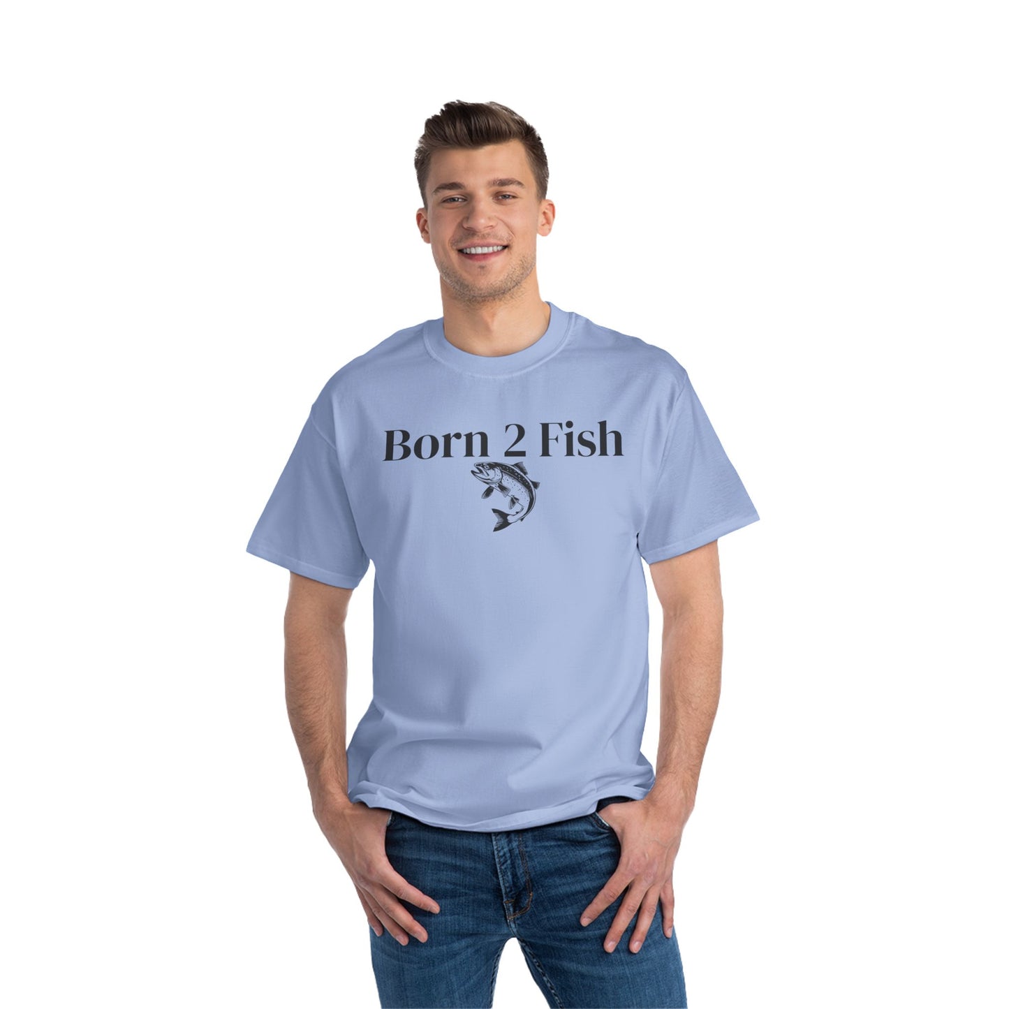 Born 2 Fish-Fishing Enthusiast T-Shirt - Short-Sleeve Tee
