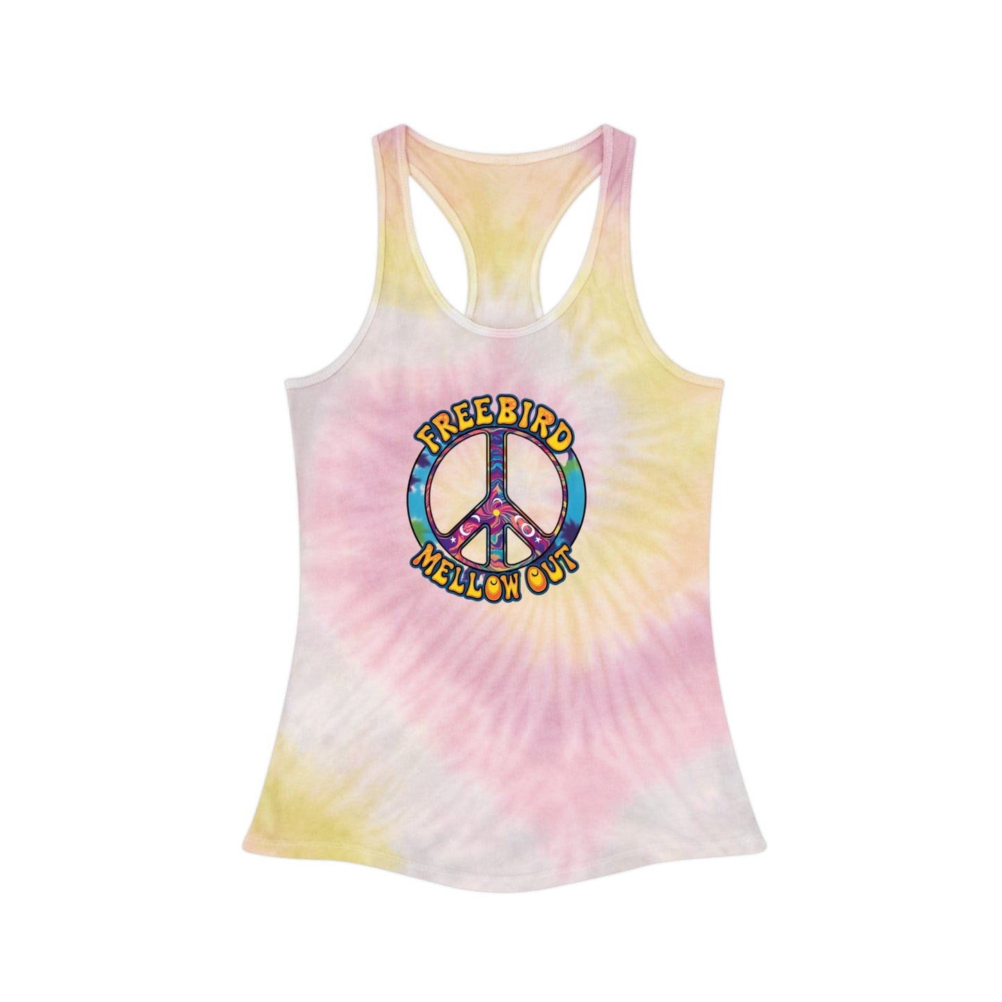 Tie Dye Tank Top - Peaceful Vibes Freebird Mellow Out