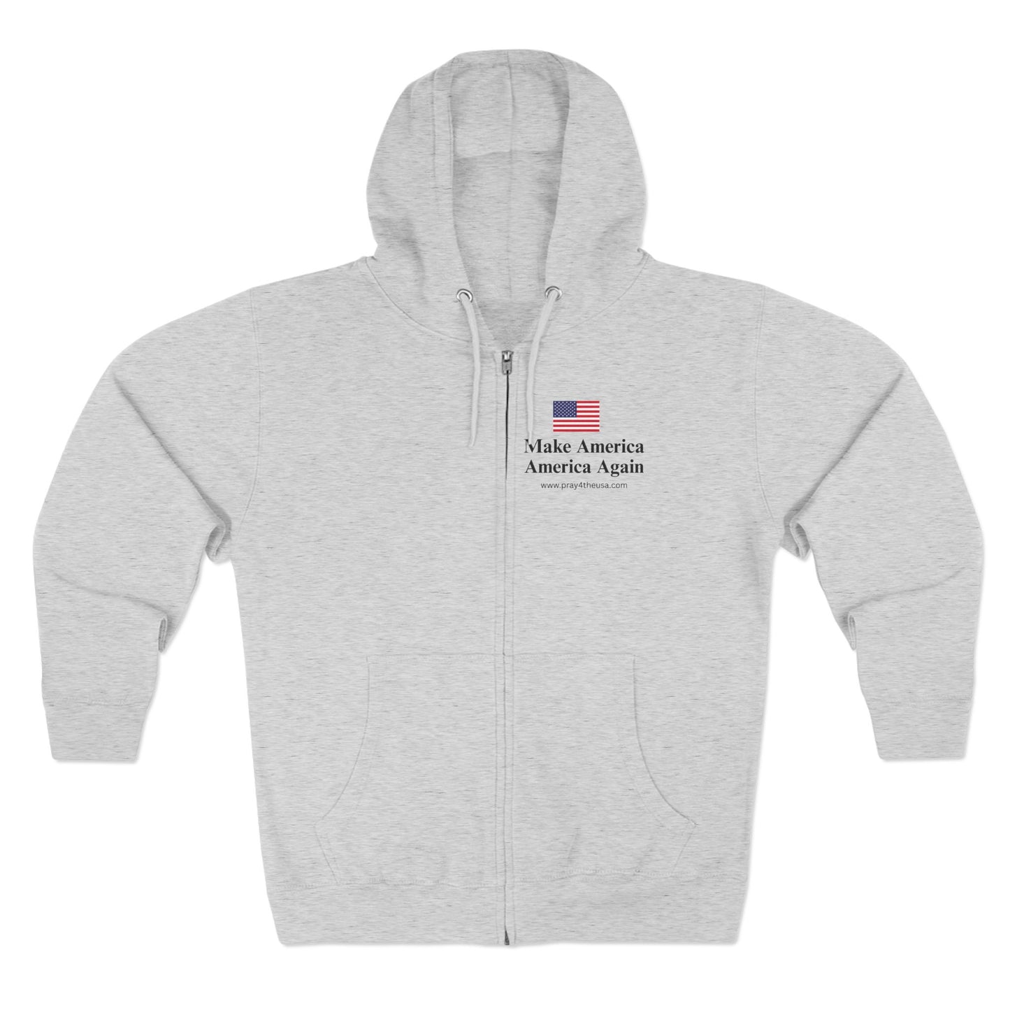 Zip Hoodie - Make America America Again - Patriotic Apparel
