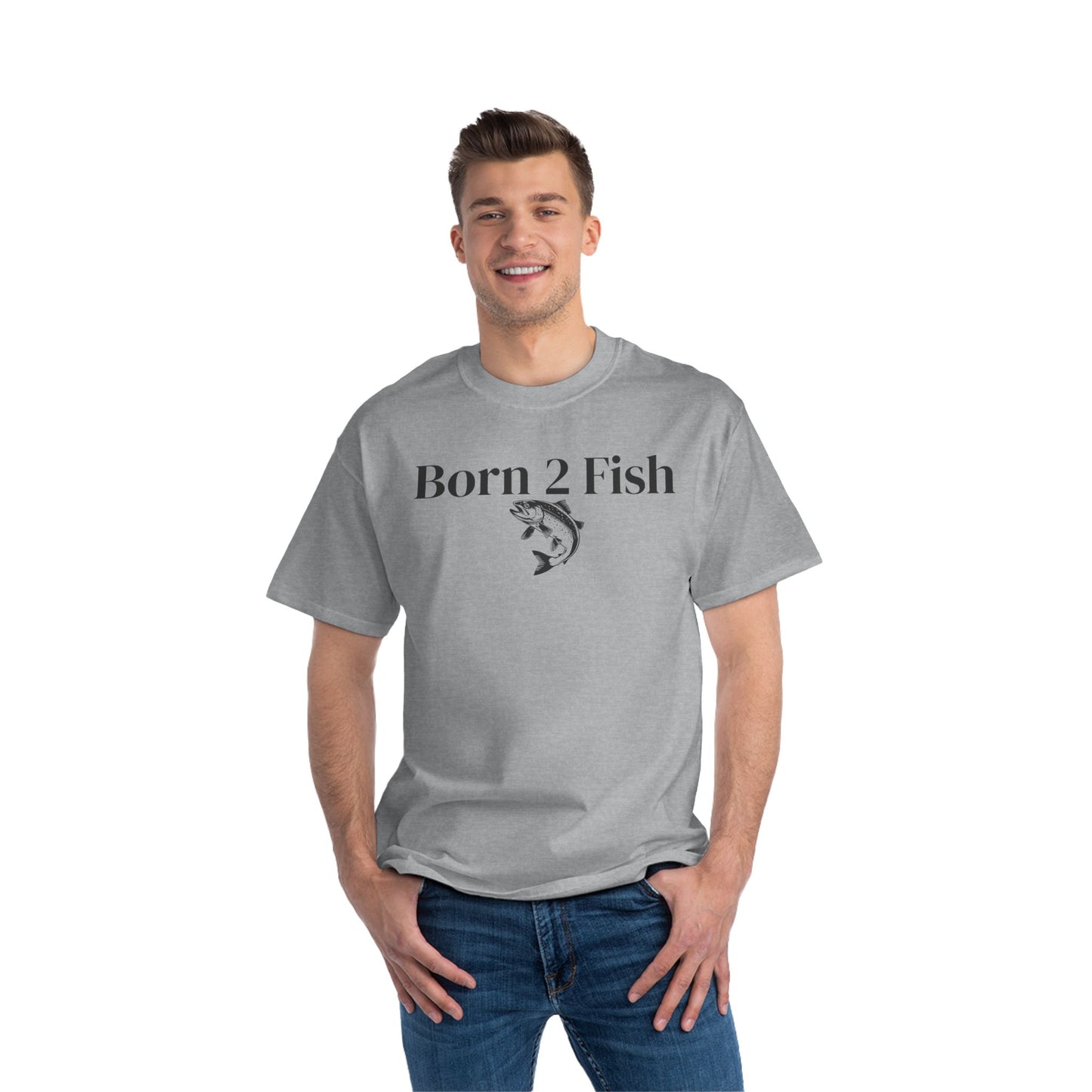 Born 2 Fish-Fishing Enthusiast T-Shirt - Short-Sleeve Tee