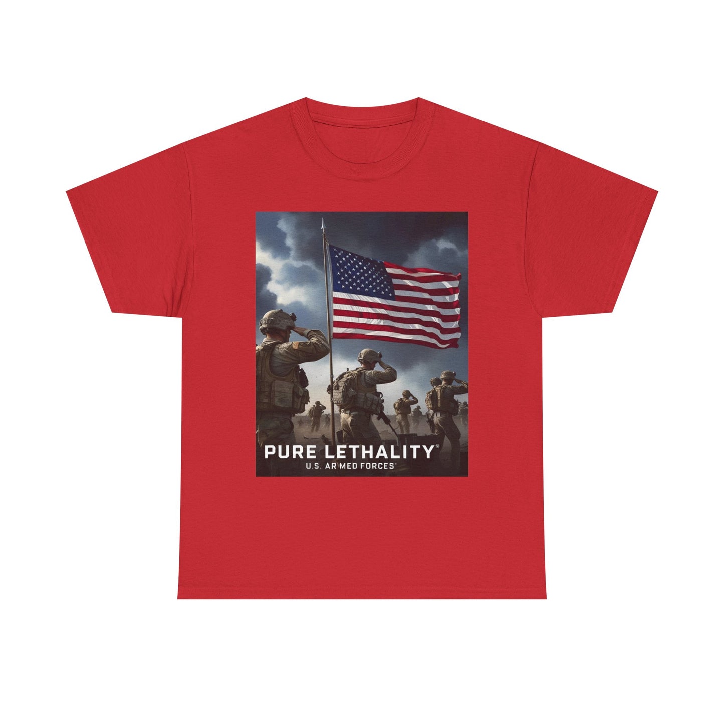 Unisex Heavy Cotton Tee - Pure Lethality U.S. Armed Forces Graphic Tee