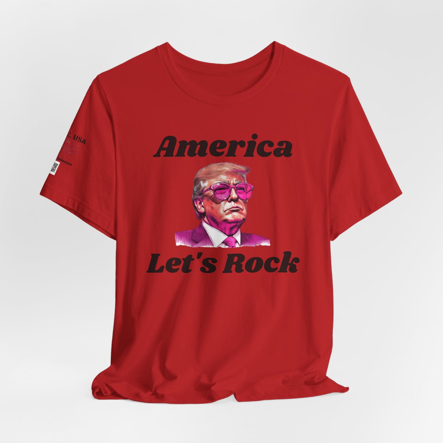 AMERICA LET"S ROCK-MAGA Graphic Tee - Patriotic America First
