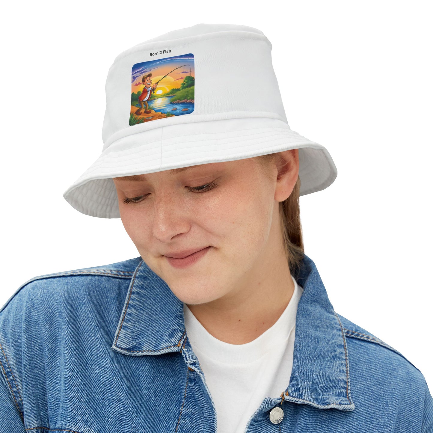 Bucket Hat - Born 2 Fish Outdoor Fishing Gear for Anglers