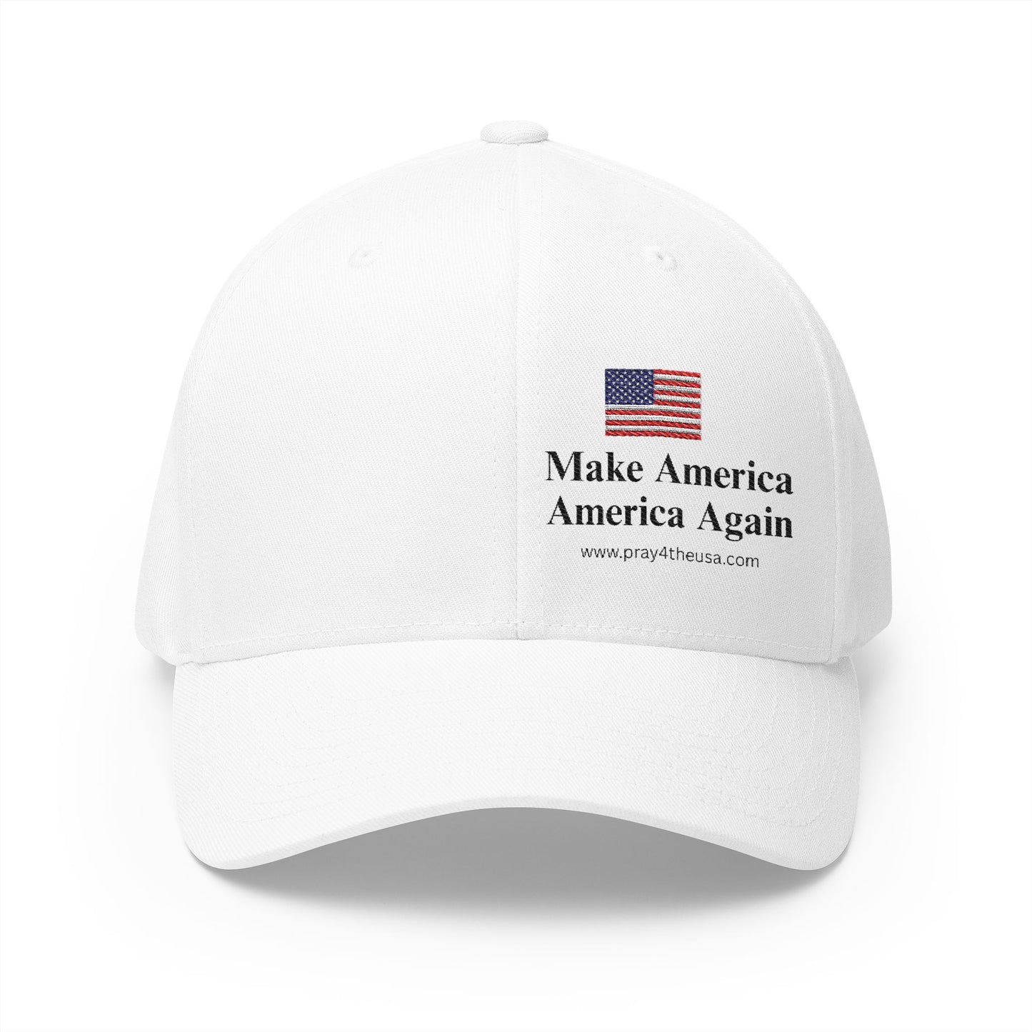 Embroidered Structured Cap - Make America America Again Baseball Hat