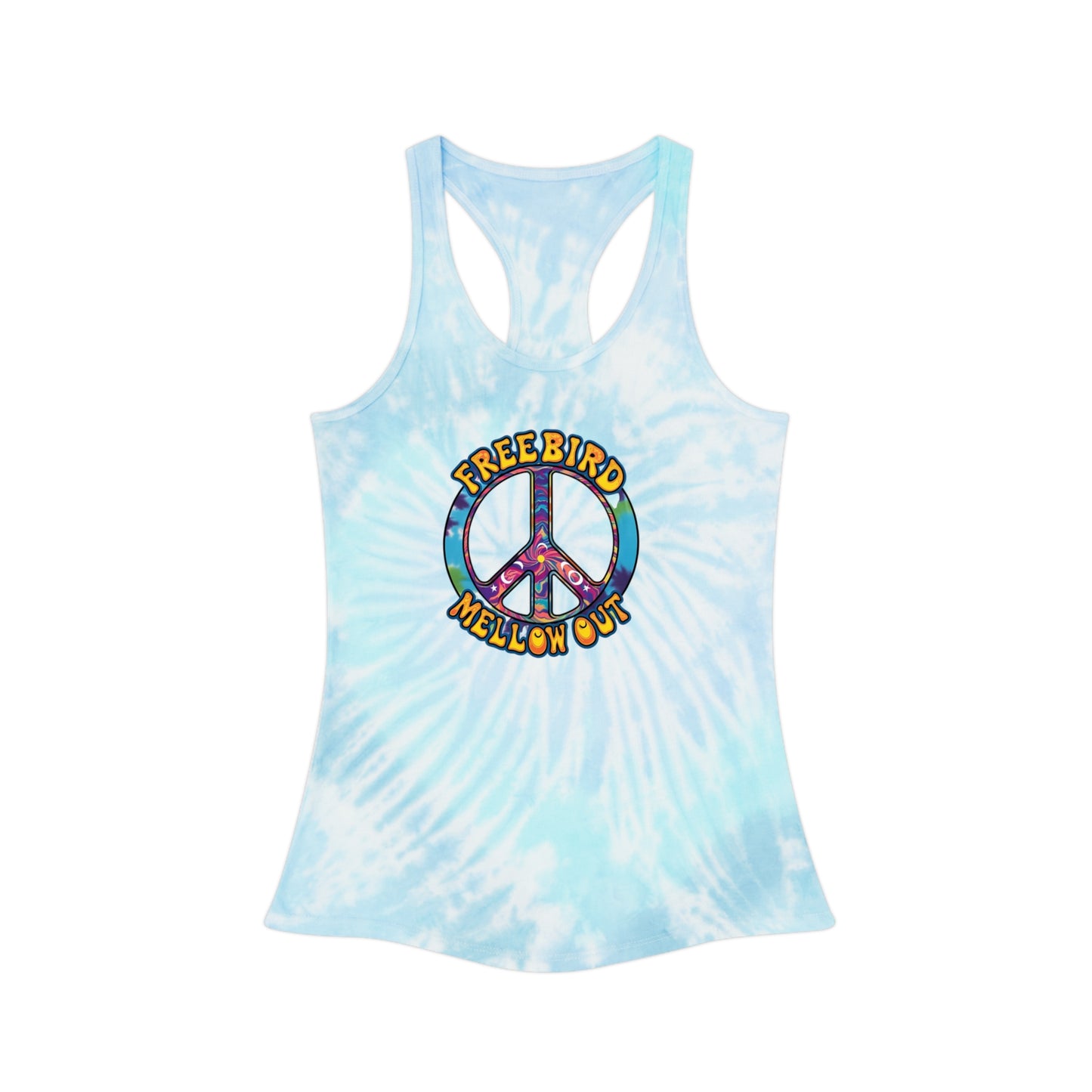 Tie Dye Tank Top - Peaceful Vibes Freebird Mellow Out
