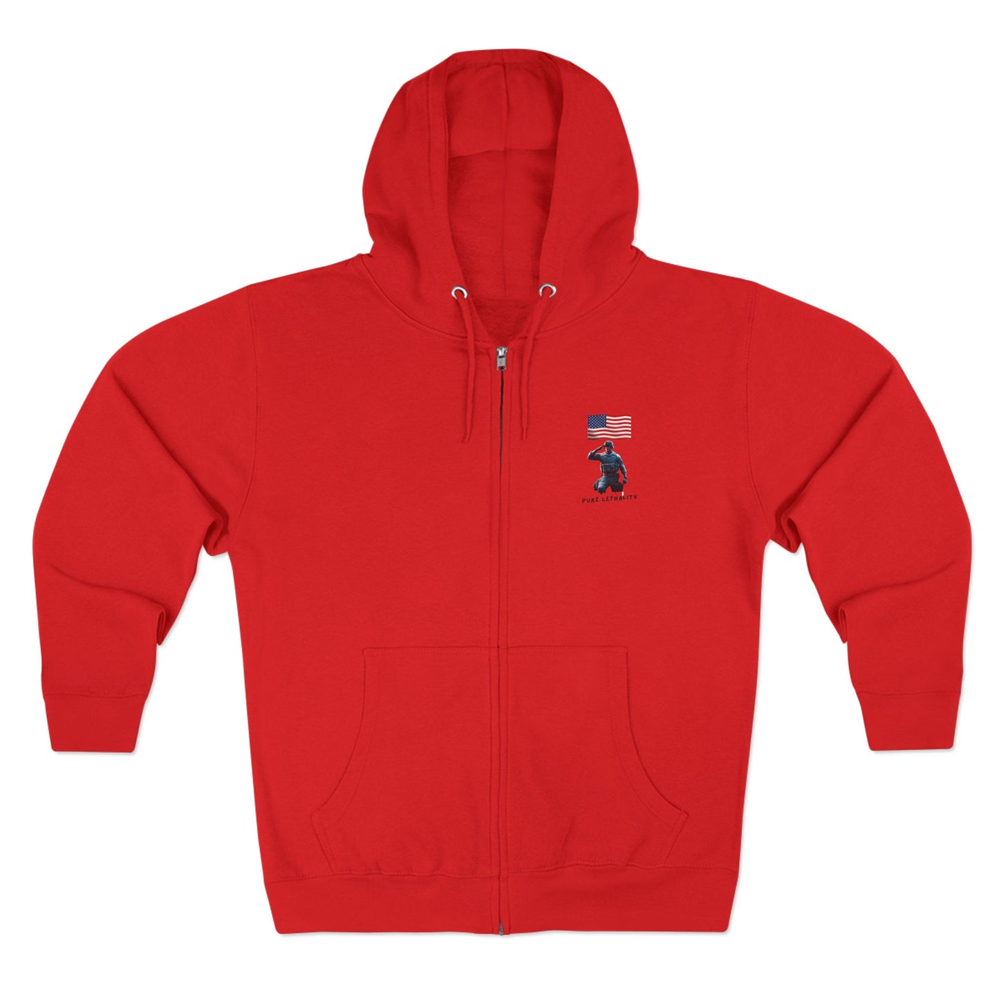 American Flag Zip Hoodie - Pure Lethality Design