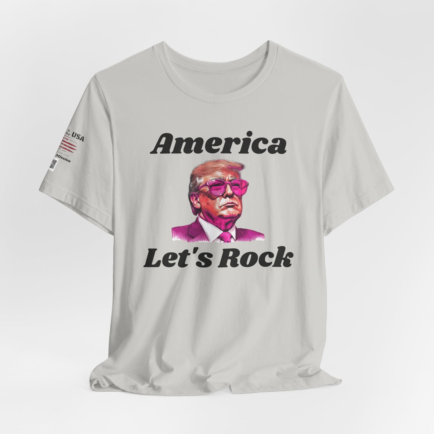 AMERICA LET"S ROCK-MAGA Graphic Tee - Patriotic America First
