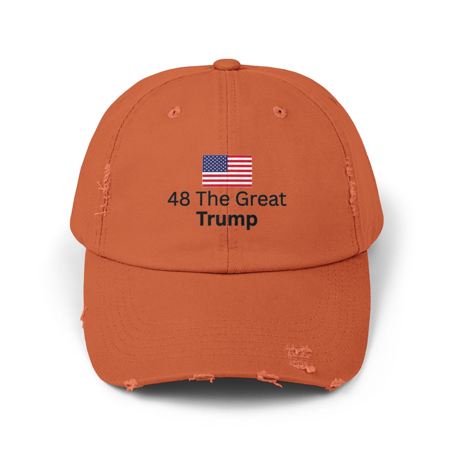 Cap - 48 The Great Trump with American Flag Distressed Unisex