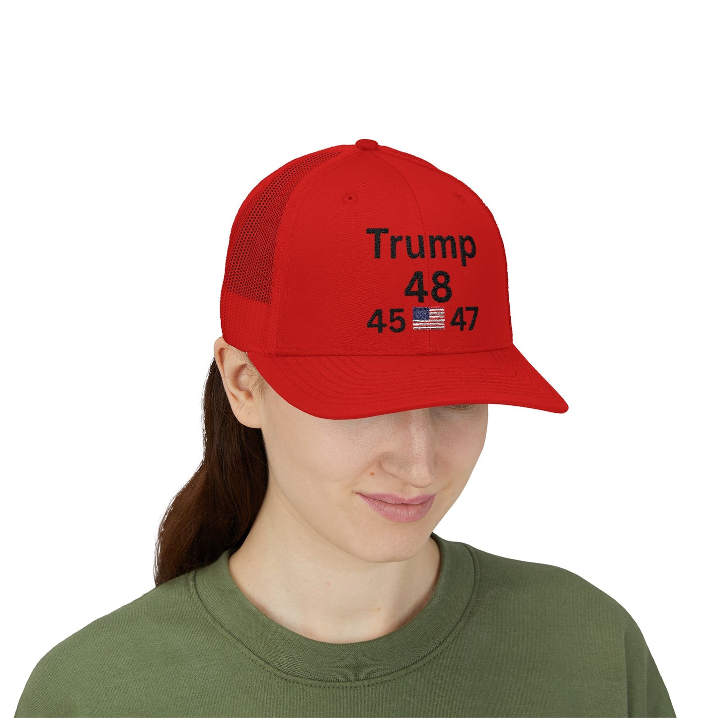 Trump 48 Snapback Trucker Cap - Patriot, Freedom, and Loyalty