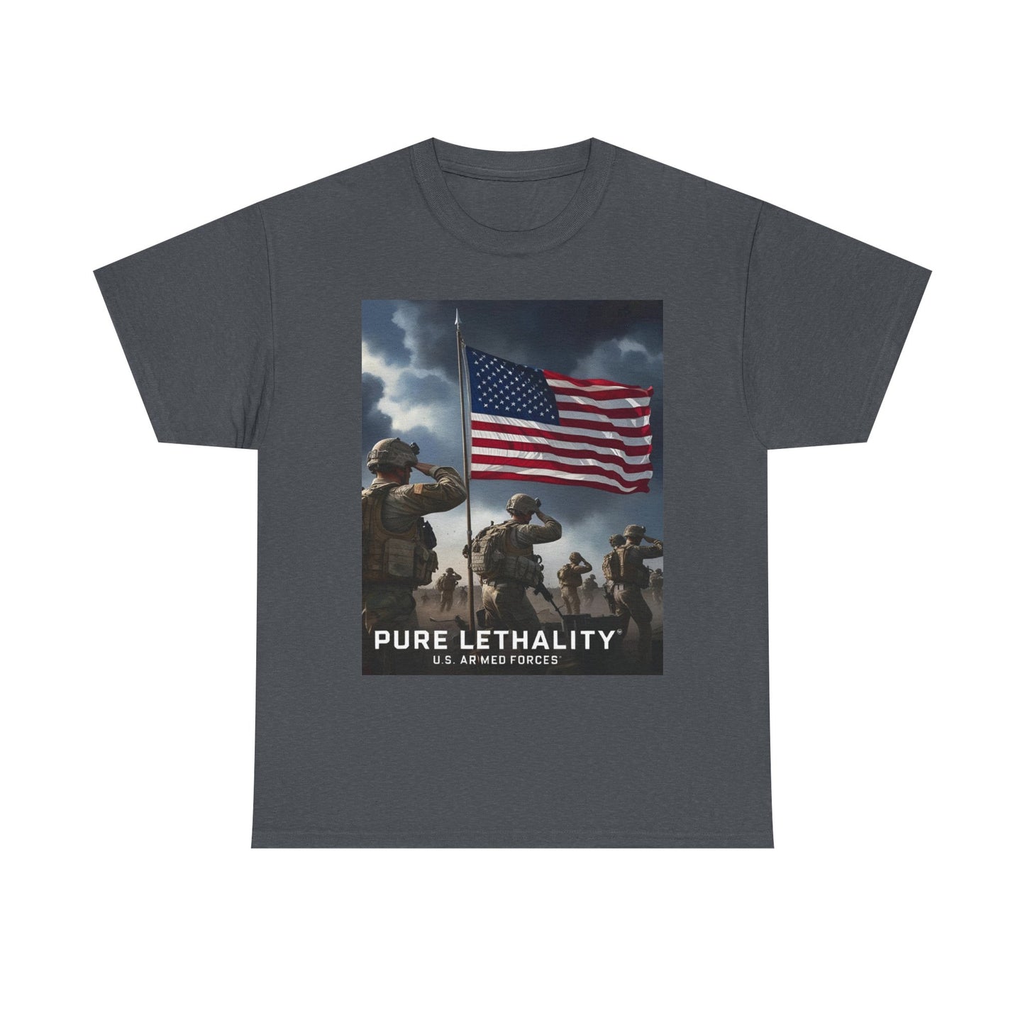 Unisex Heavy Cotton Tee - Pure Lethality U.S. Armed Forces Graphic Tee